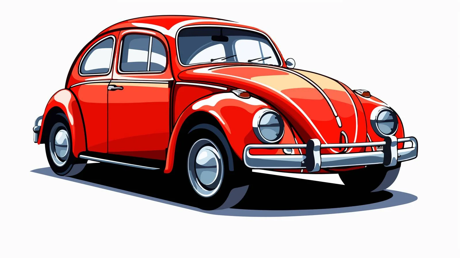 Quirky Cartoon Beetle Illustration — free download from Dotvec