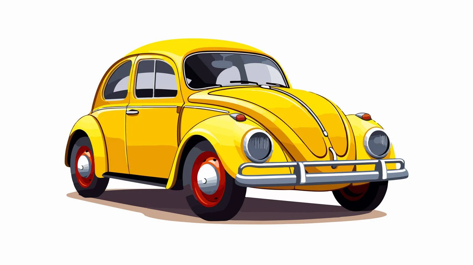 Quirky Cartoon Beetle Illustration — free download from Dotvec