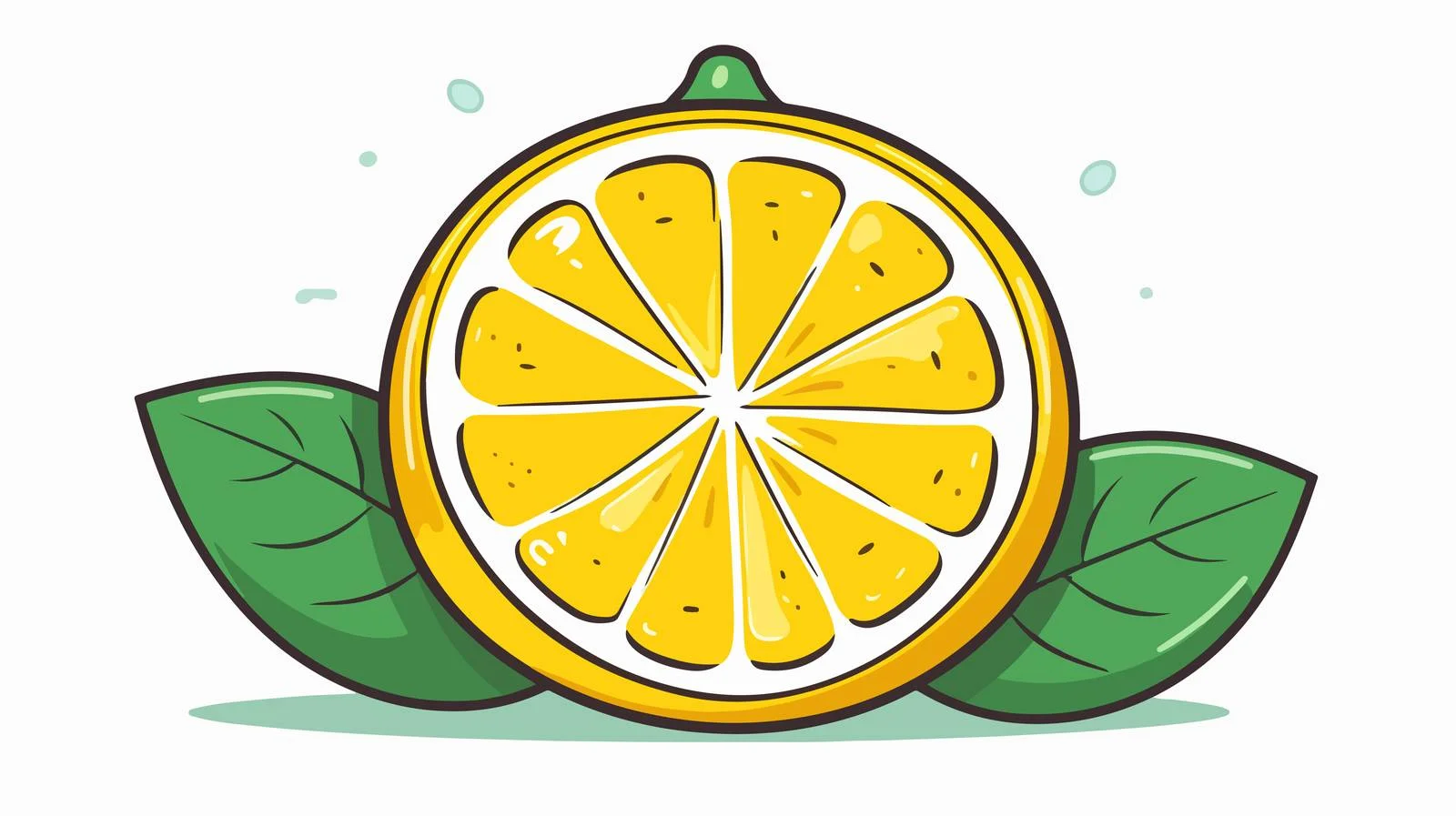 Quirky Lemon Cartoon Illustration — free download from Dotvec