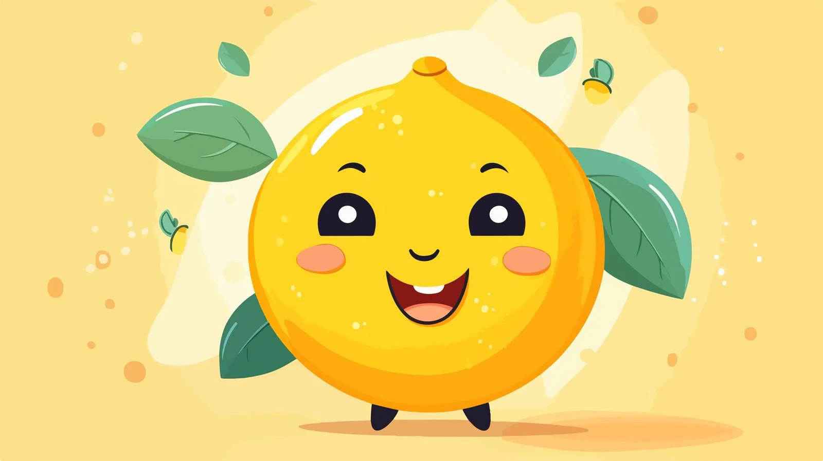Quirky Lemon Cartoon Illustration — free download from Dotvec