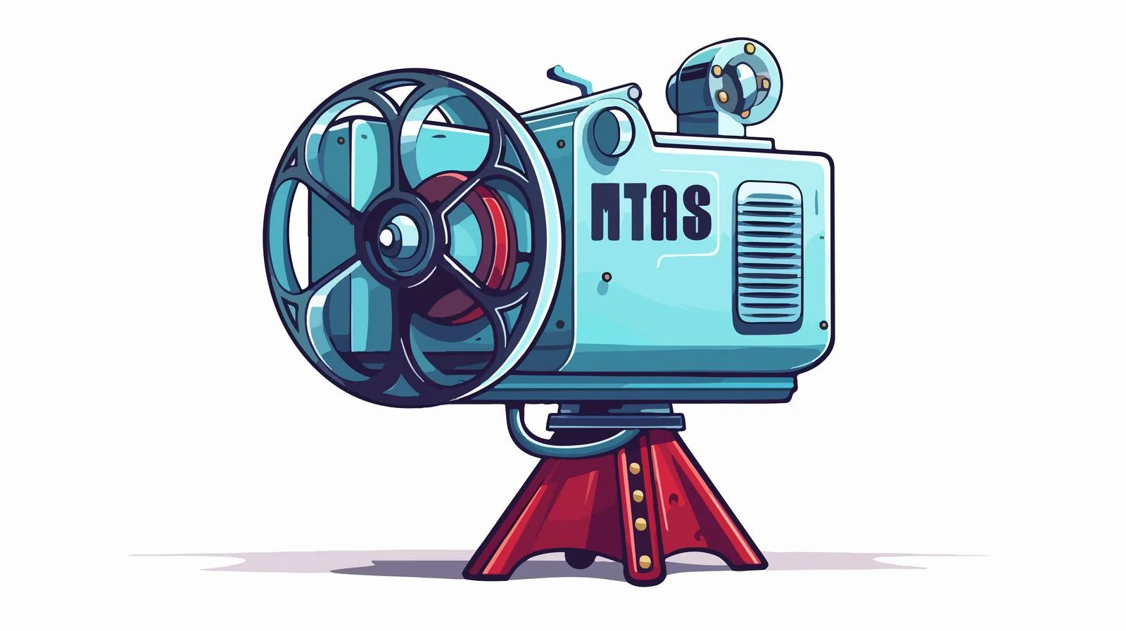 Vintage Film Projector with Gratitude Message — free download from Dotvec
