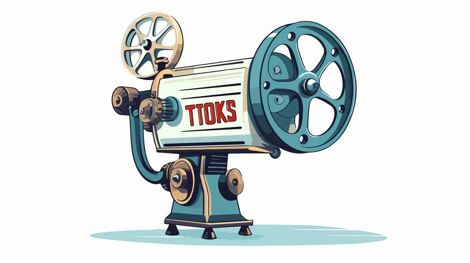 Vintage Film Projector with 'Thanks for Watching' — free download from Dotvec