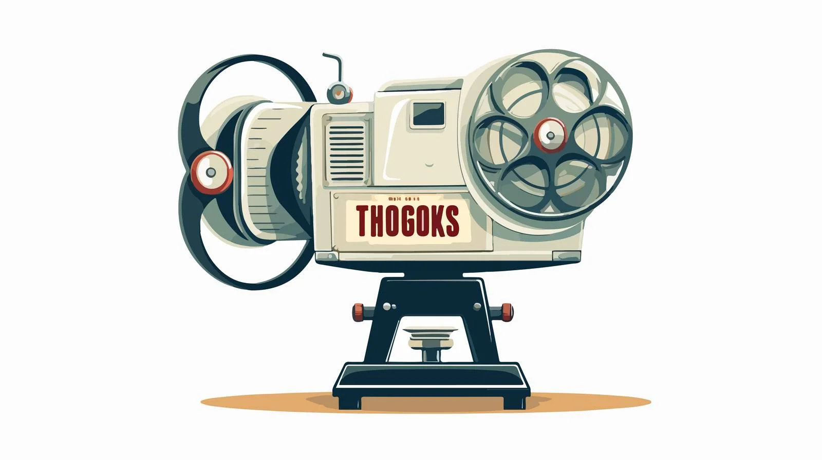 Vintage Film Projector with Thank You Text — free download from Dotvec