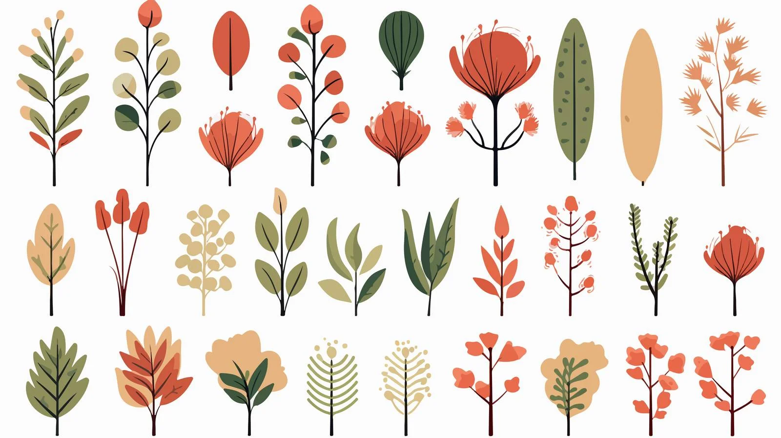 Vintage Botanical Plants Illustration — free download from Dotvec