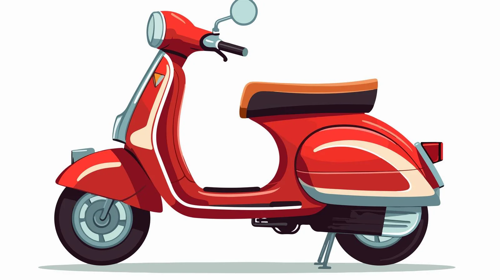 Retro Scooter Cartoon Vector Design — free download from Dotvec
