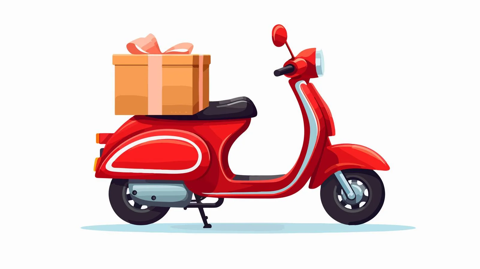 Vintage Scooter Delivery Service — free download from Dotvec