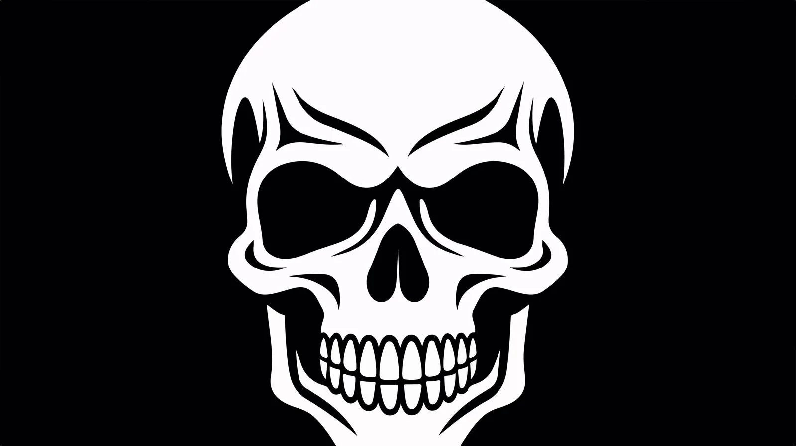 Vintage Skull Stencil Vector Illustration — free download from Dotvec