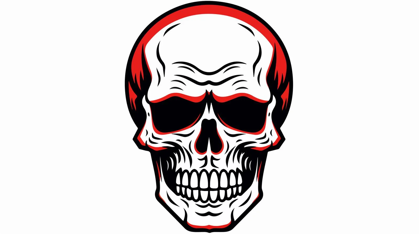Retro Skull Stencil Vector Illustration — free download from Dotvec
