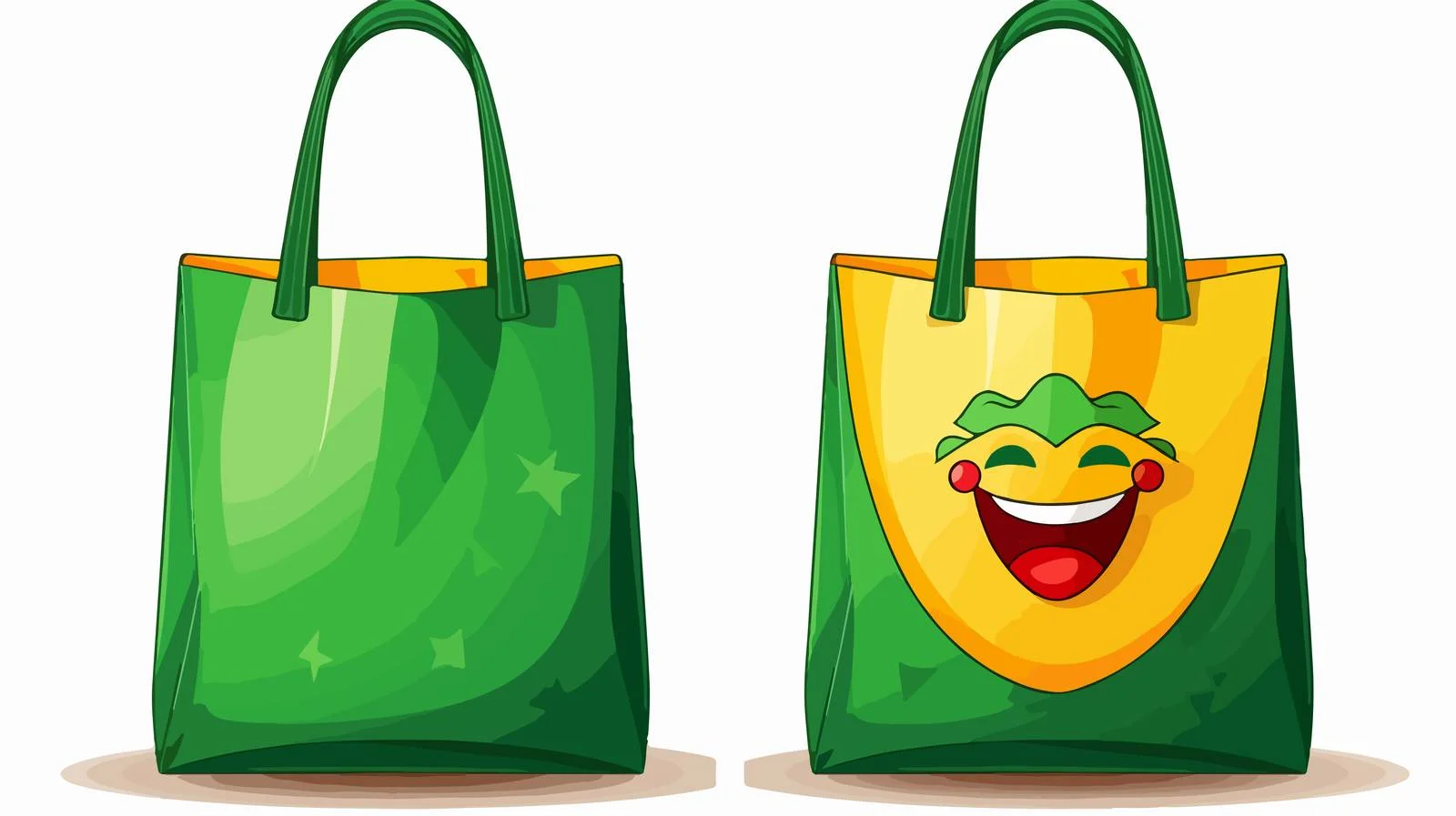 Reusable Bag Cartoon Illustration — free download from Dotvec