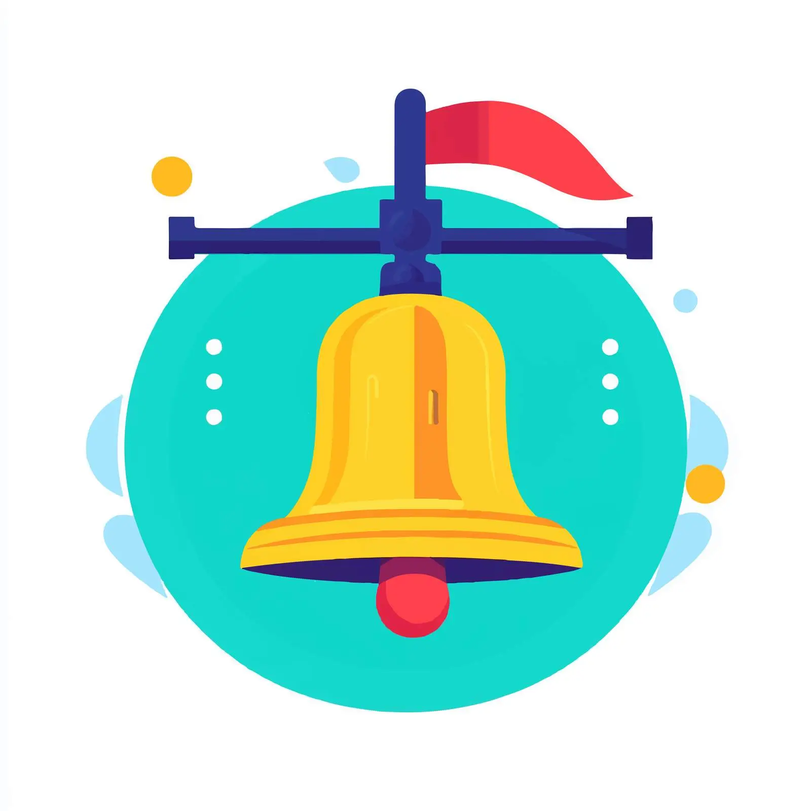Flat Vector Illustration of Liberty Bell — free download from Dotvec