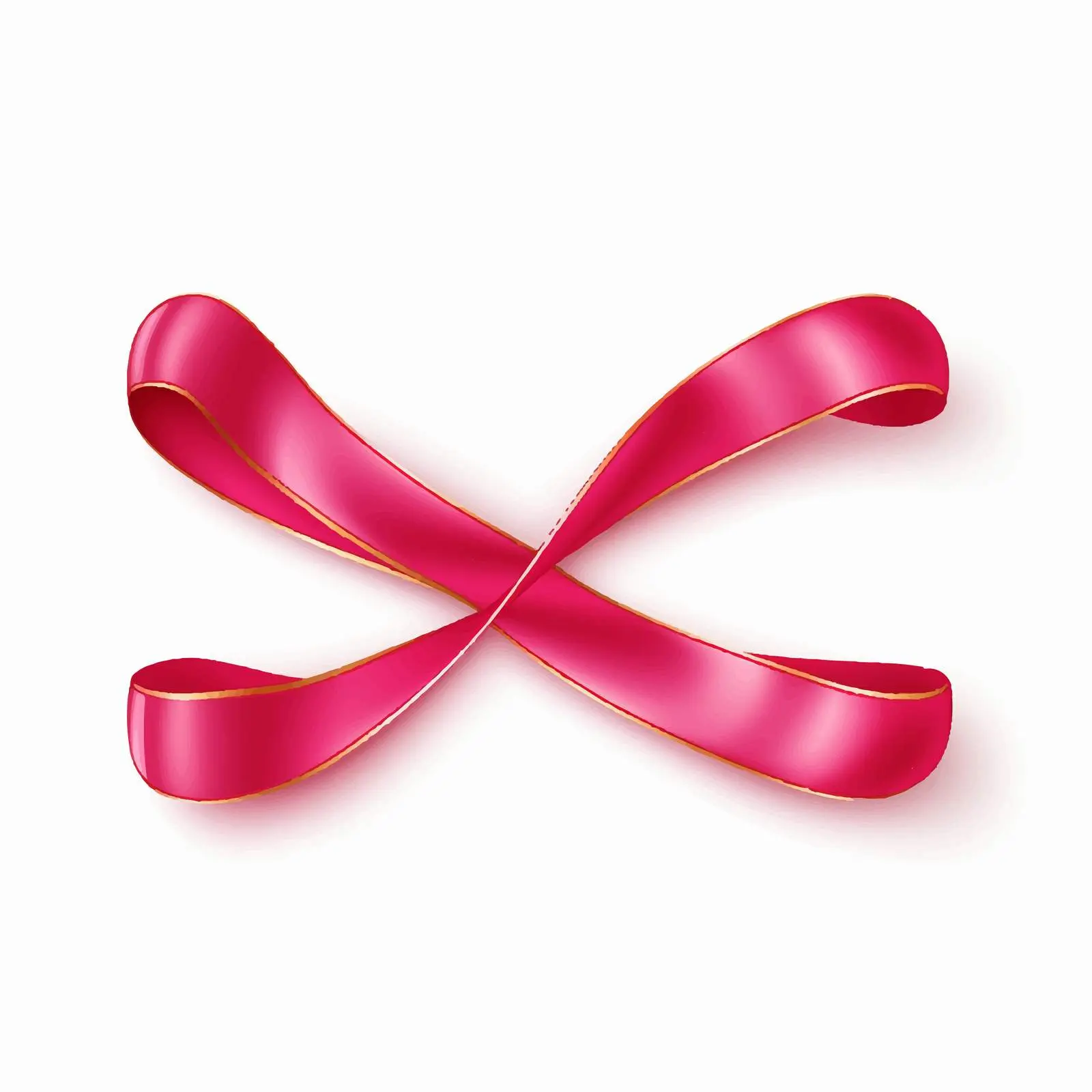 Colorful Ribbon Line Vector Illustration on White Background — free download from Dotvec