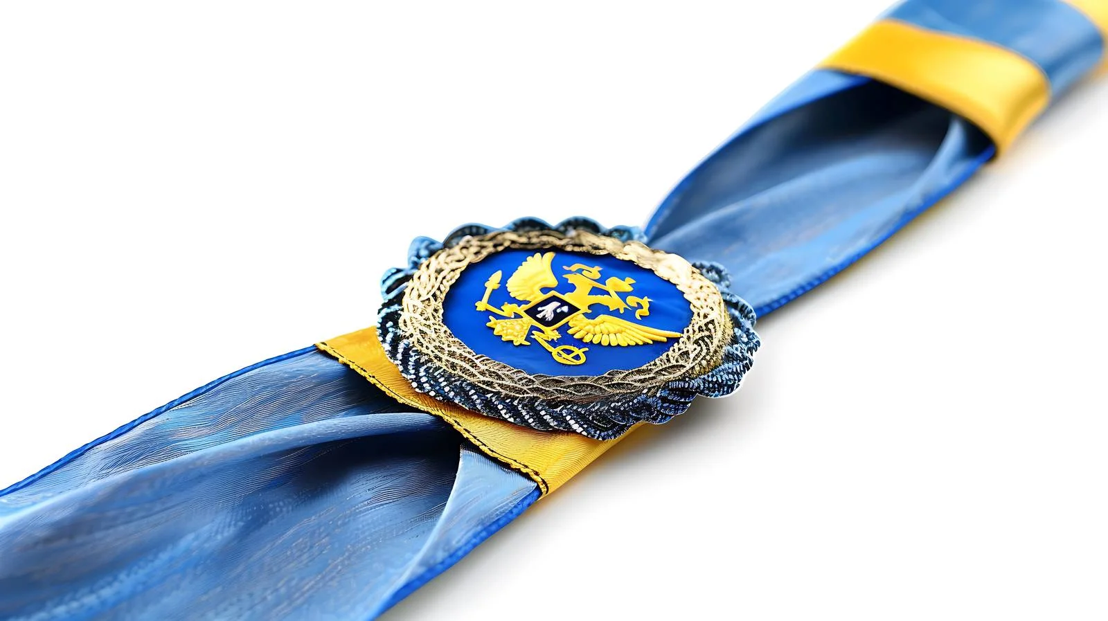 Ukrainian Coat of Arms Ribbon — free download from Dotvec
