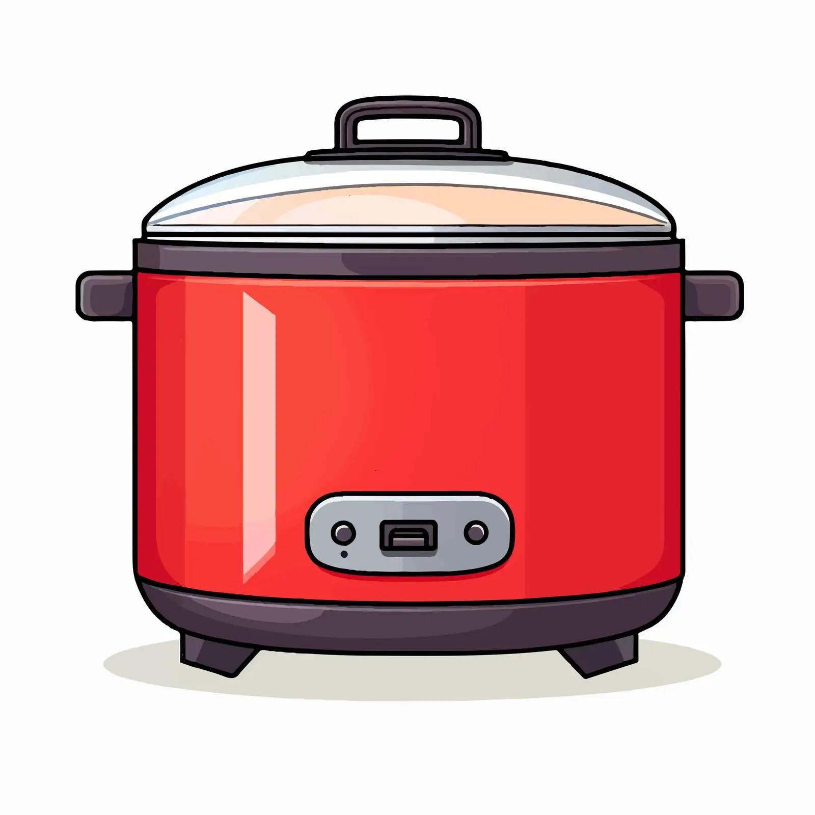 Vector Illustration of Rice Cooker on White Background – free asian cuisine image from Dotvec