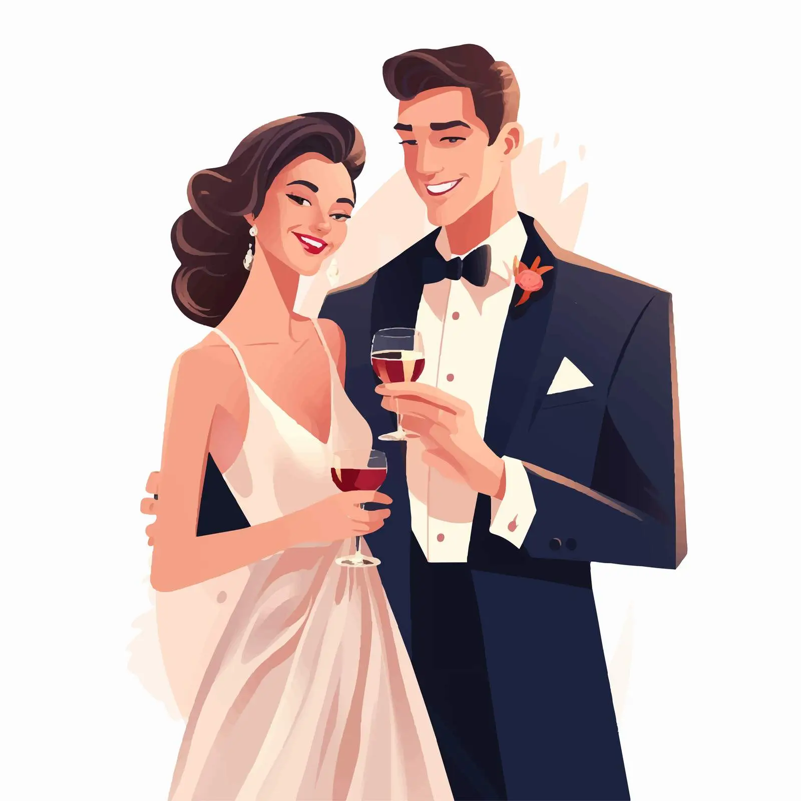 Chic Couple in Elegant Attire — free download from Dotvec
