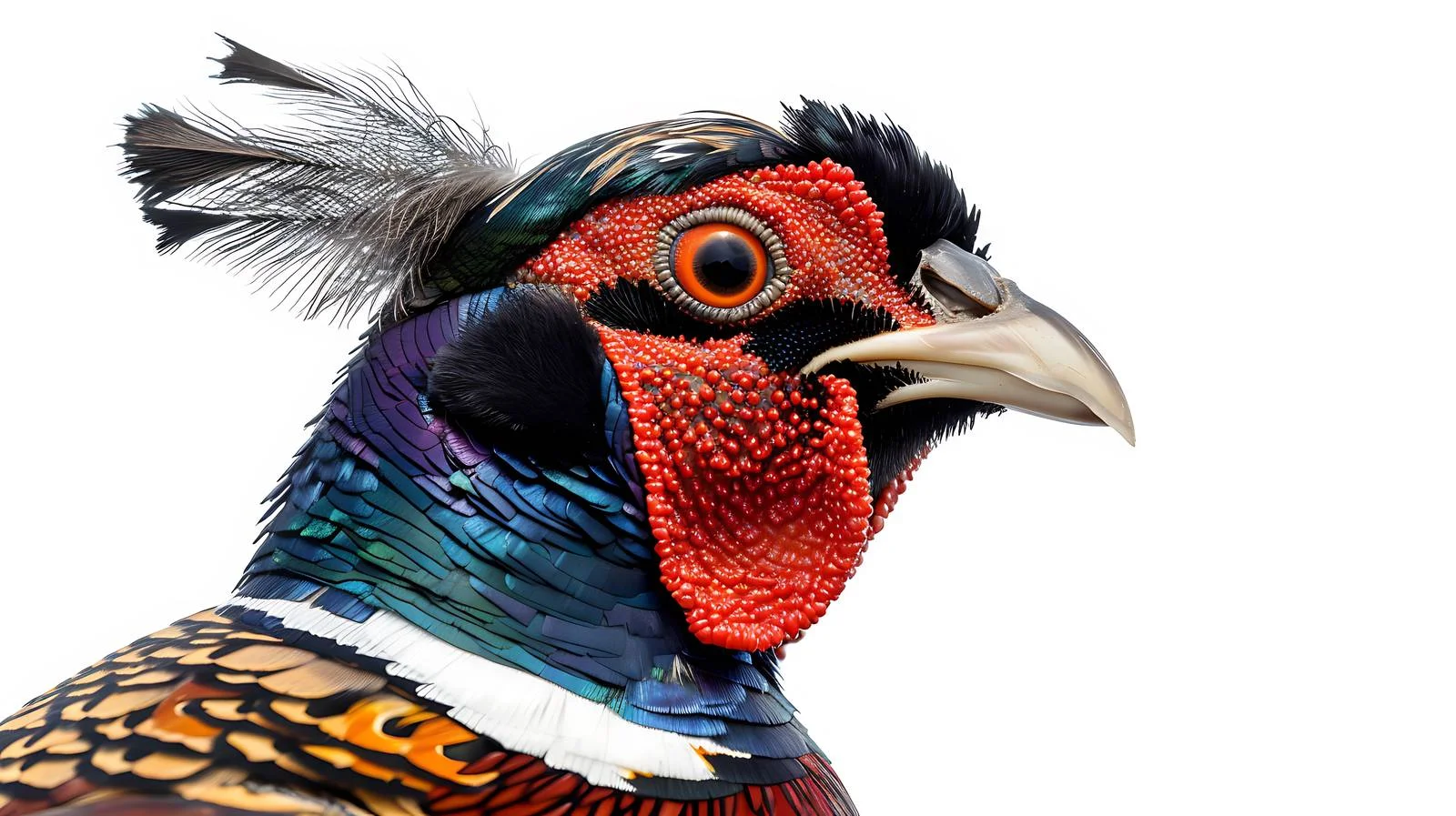 Majestic Male Ringneck Pheasant Close-Up — free download from Dotvec