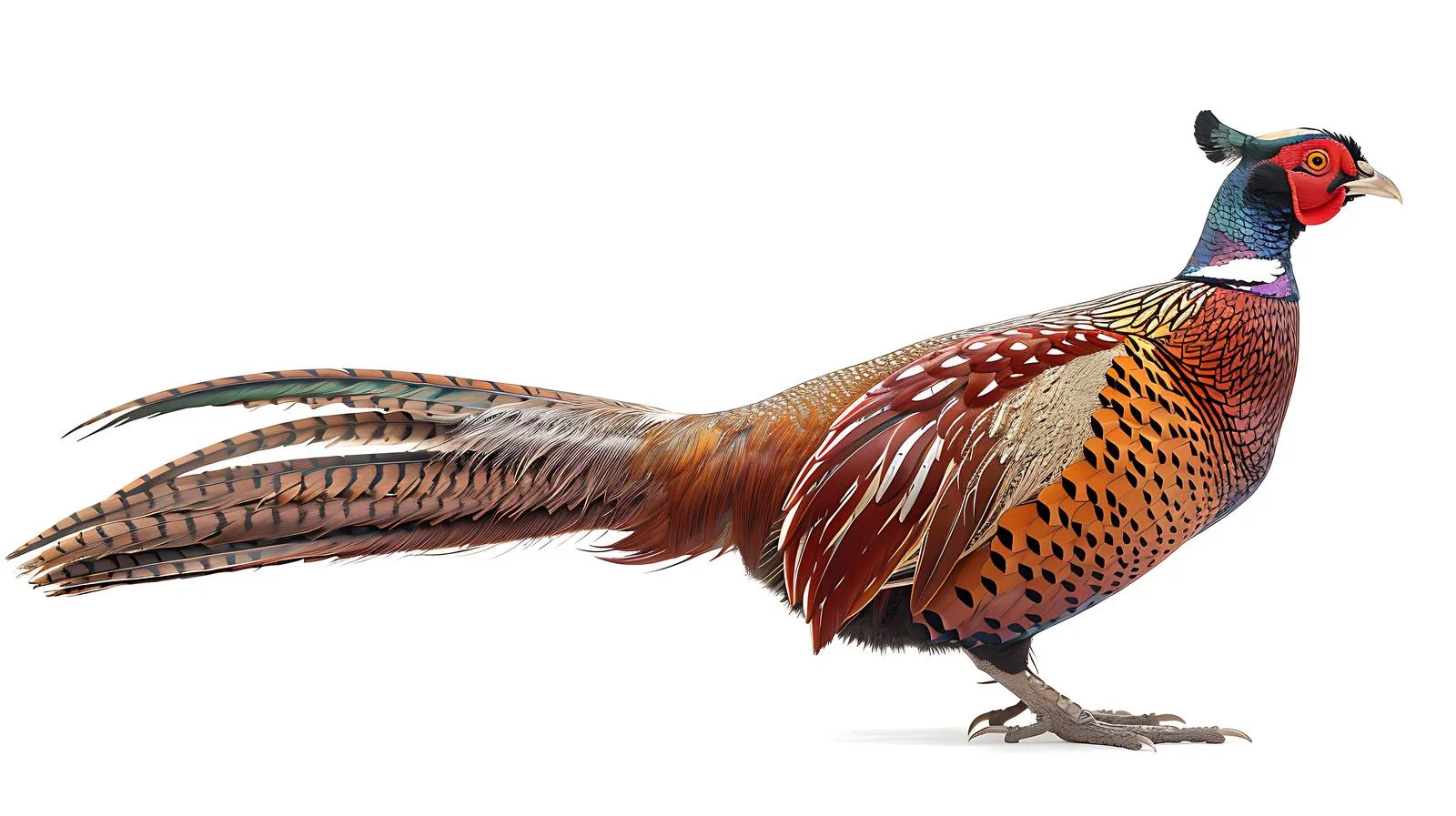 Majestic Ringneck Pheasant Male Isolated Image — free download from Dotvec