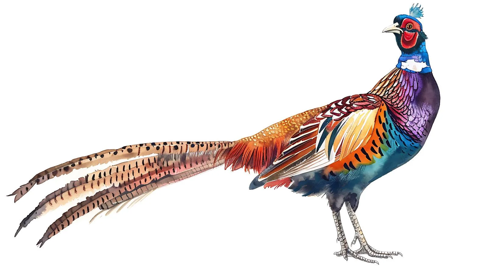 Majestic Male Ringneck Pheasant by the Water — free download from Dotvec