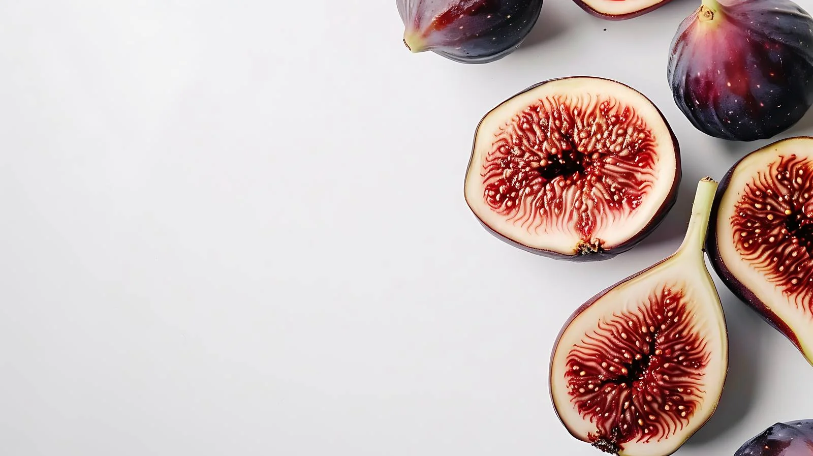 Ripe Fig on White Table — free download from Dotvec