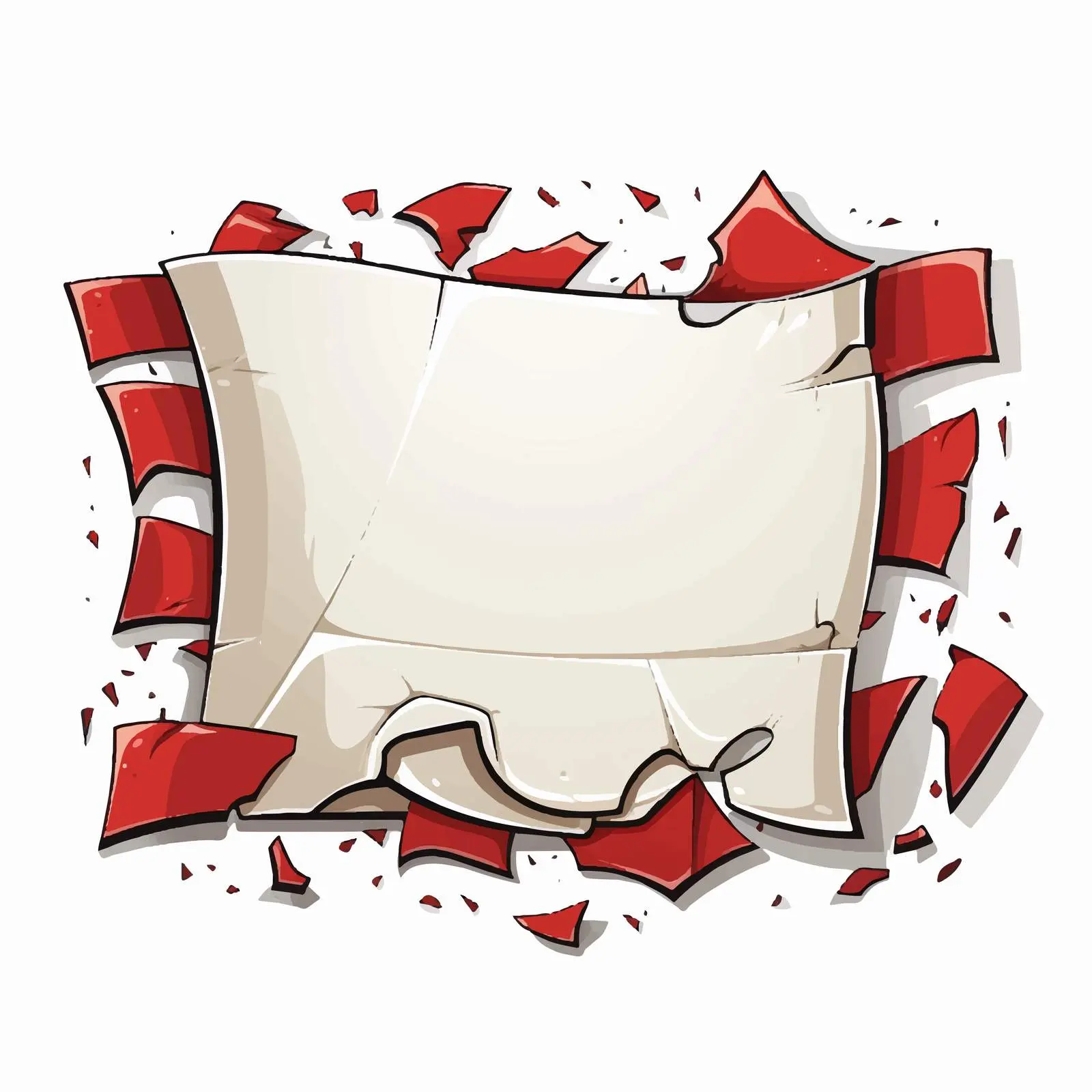 Ripped Paper with Tape Clip Art Illustration — free download from Dotvec