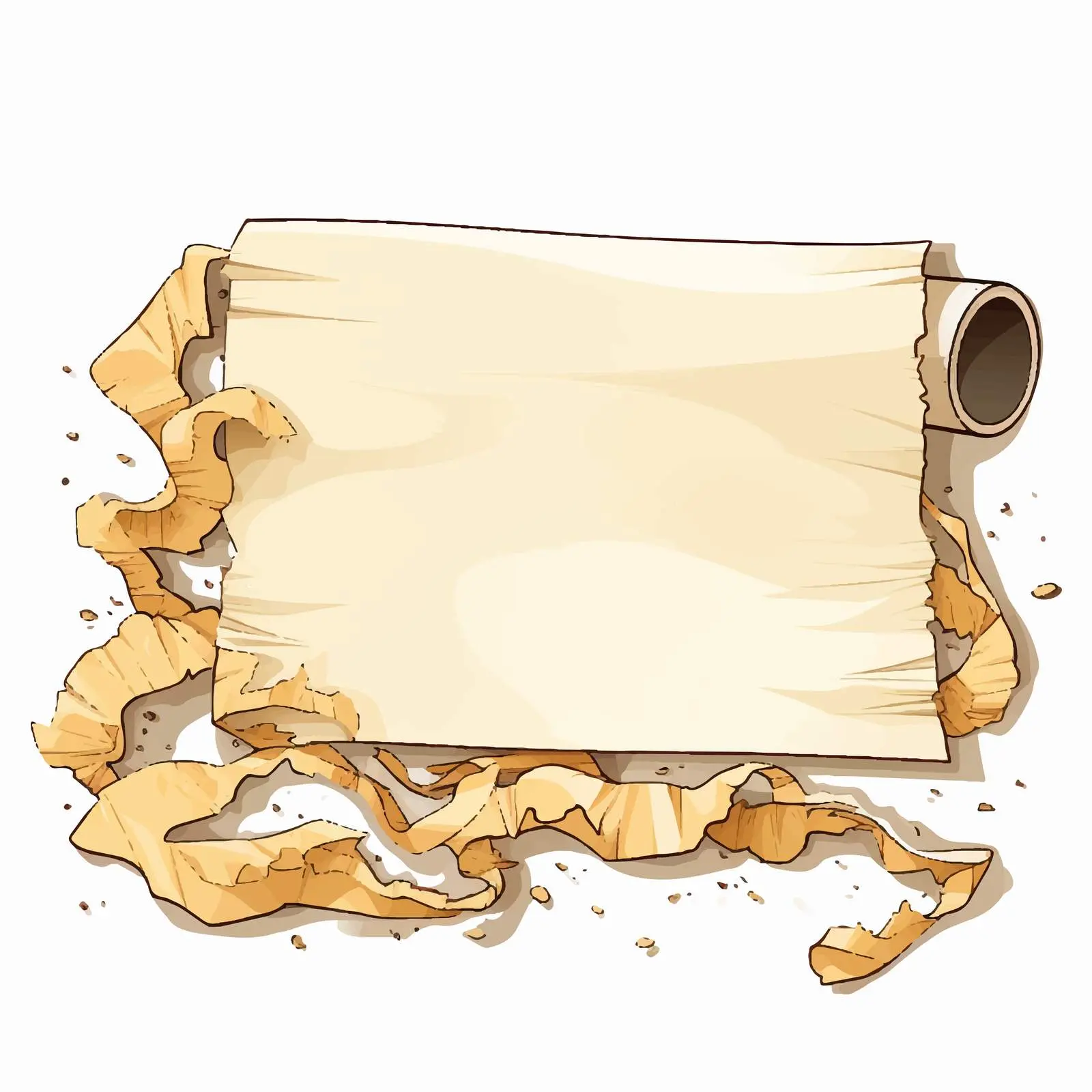 Ripped Paper with Tape Clip Art Vector – free transparent background image from Dotvec