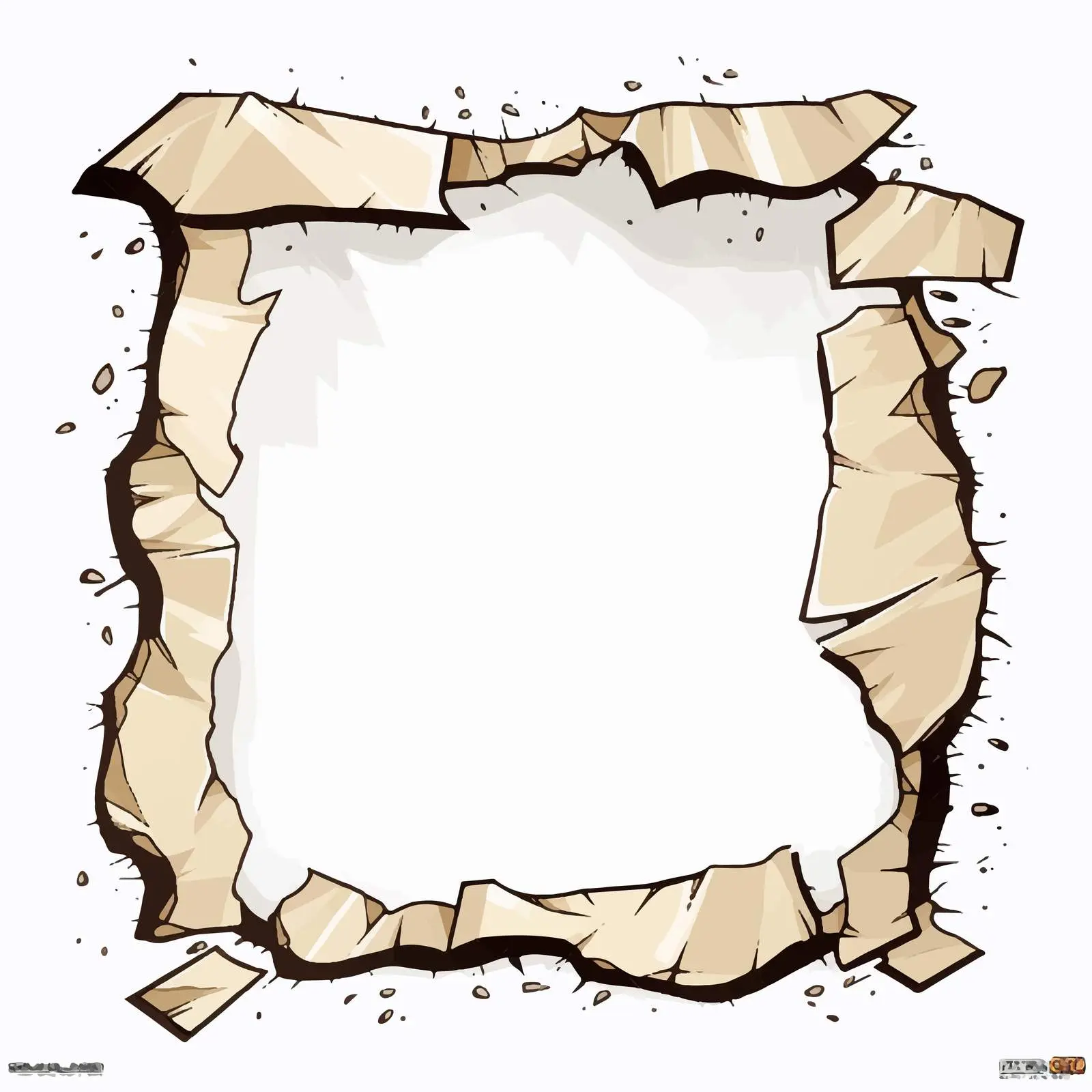 Ripped Paper with Tape Clip Art Design — free download from Dotvec