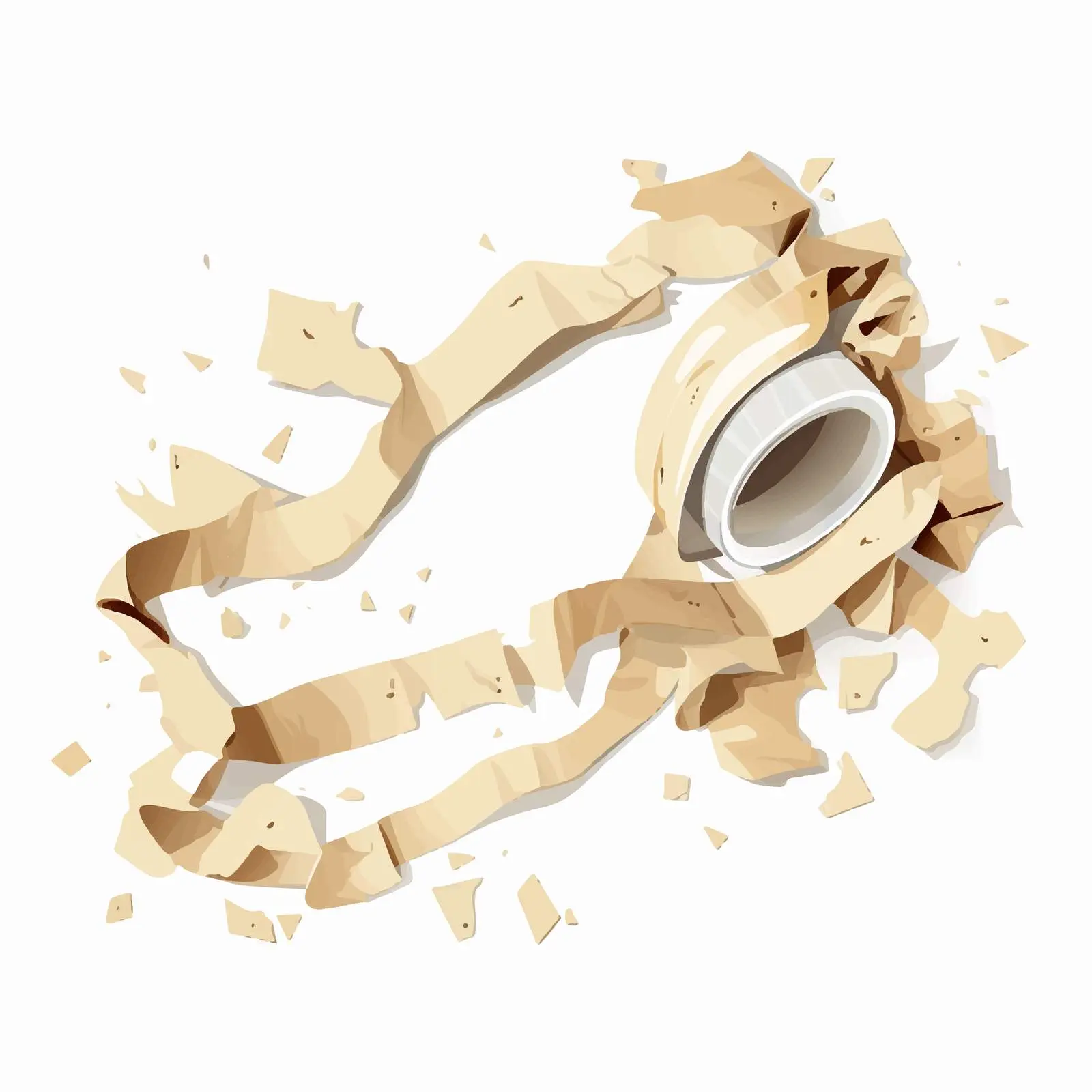 Ripped Paper with Tape Design Elements — free download from Dotvec