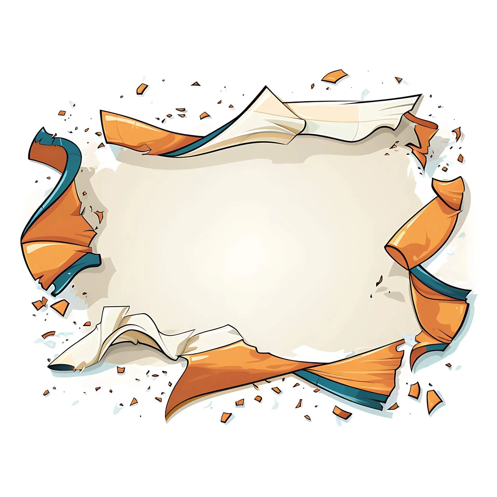 Ripped Paper with Tape for Creative Design – free torn paper image from Dotvec