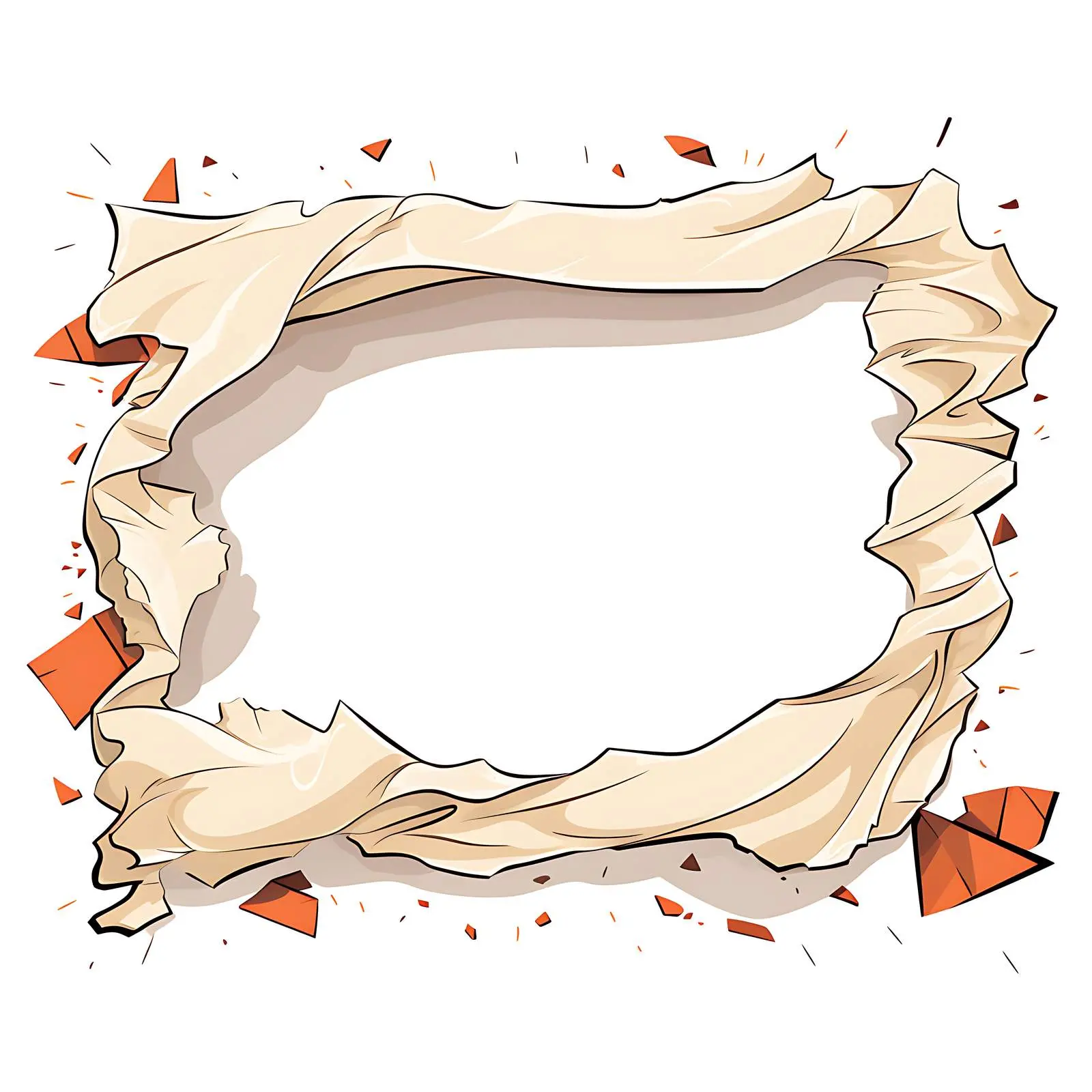 Ripped Paper Design with Tape Elements — free download from Dotvec