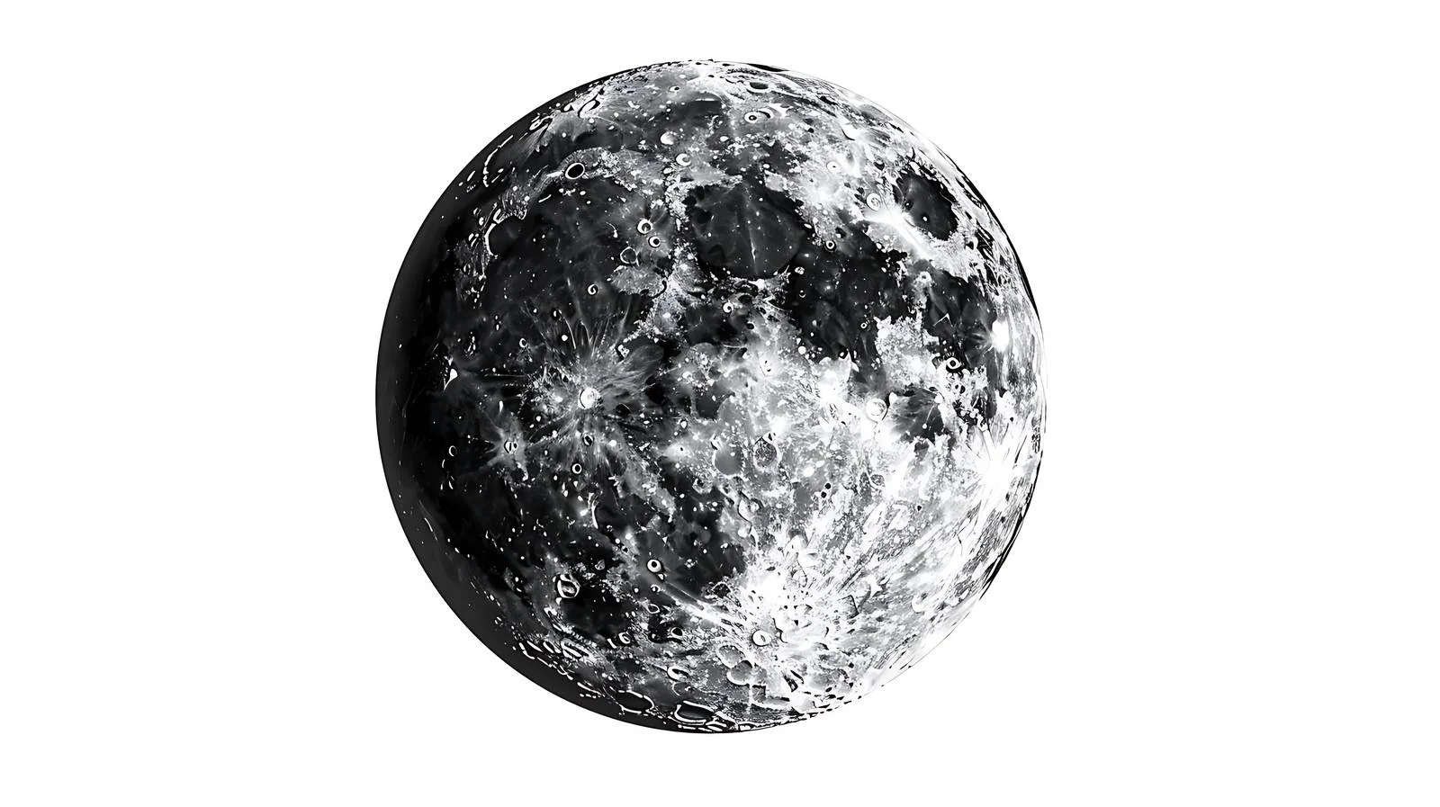 Moon Rising on White Background — free download from Dotvec