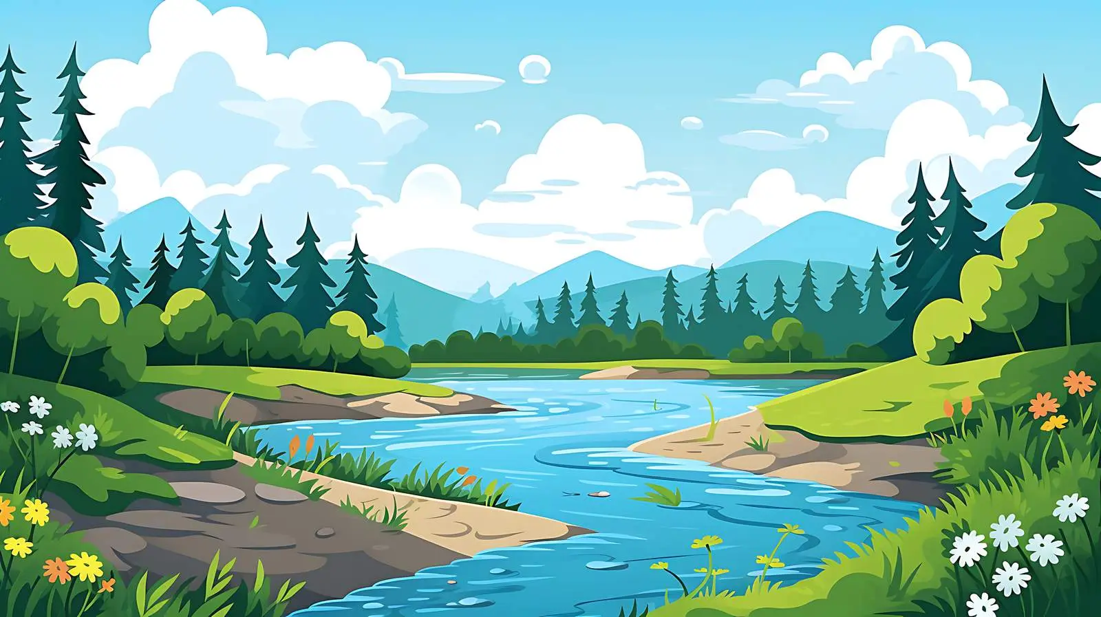 Serene Coastal Scene — free download from Dotvec