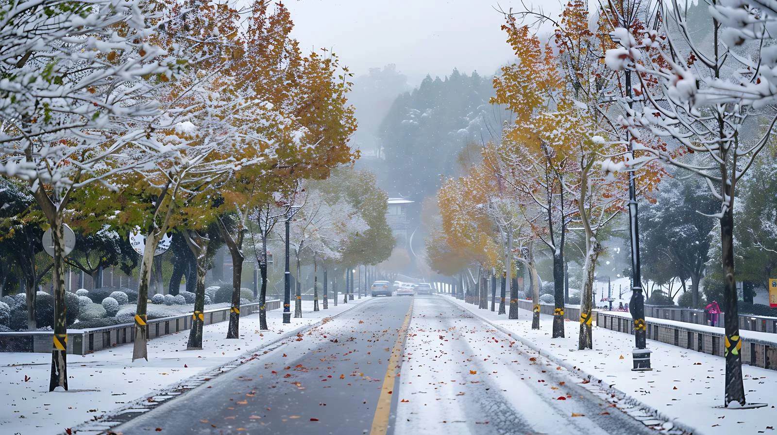 Rizhao Ma Er Shan Winter Snowfall View — free download from Dotvec