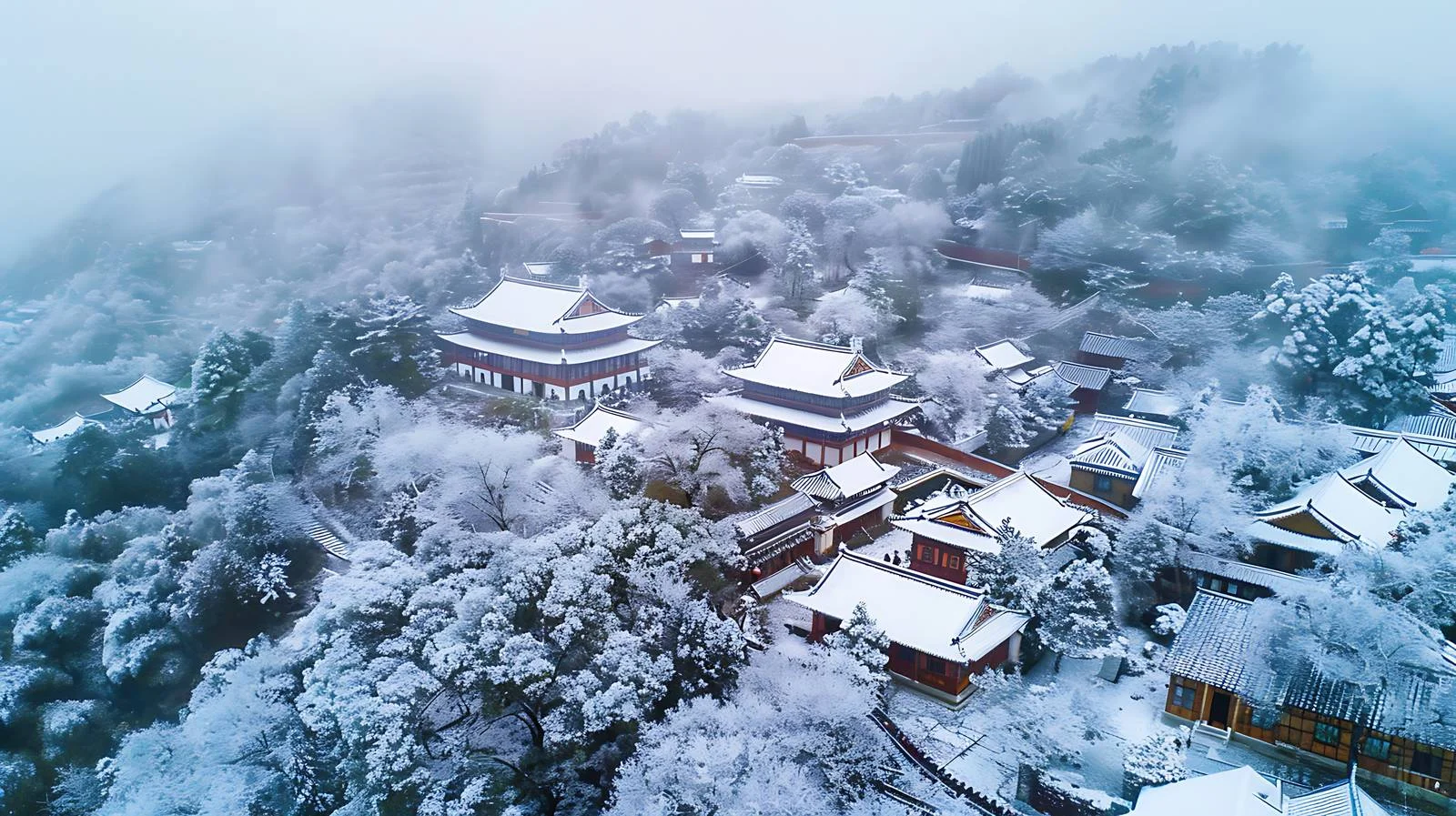 Rizhao Ma Er Shan Winter Snowscape — free download from Dotvec