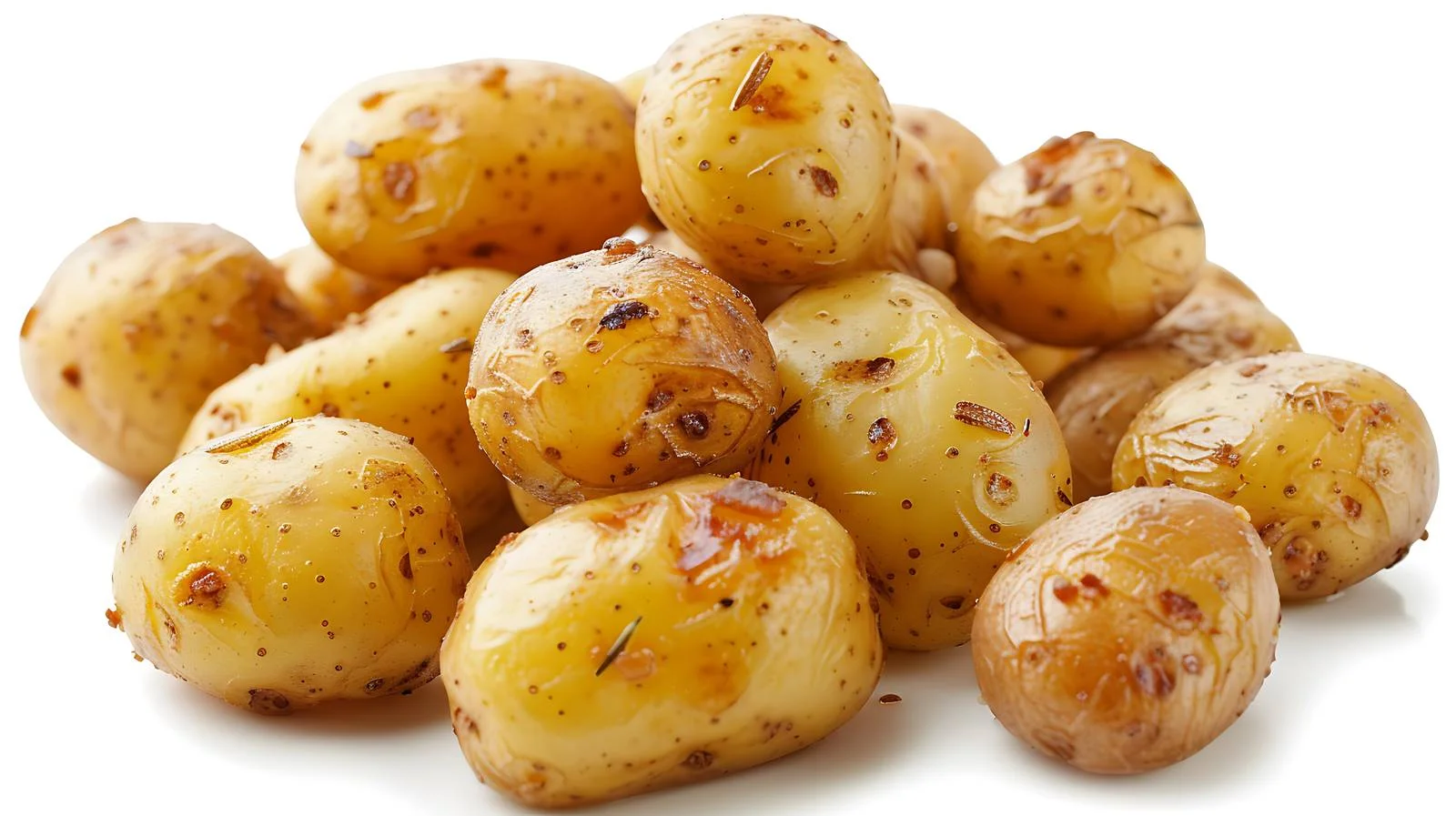 Premium Roasted New Potatoes on White — free download from Dotvec