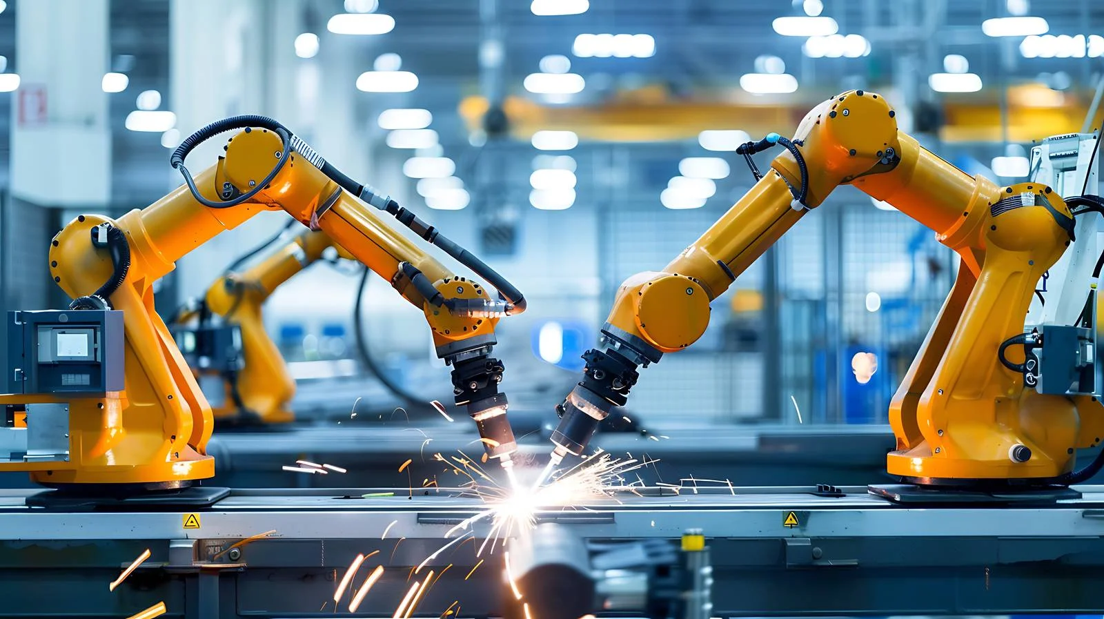 Automated Welding Process in Isolated Factory — free download from Dotvec