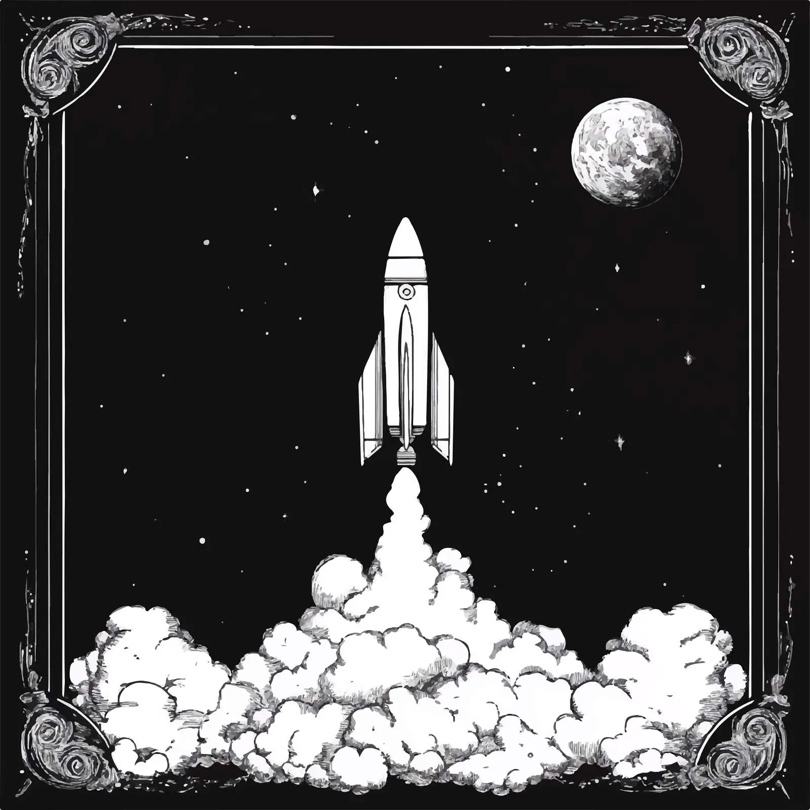 Rocket Paper Cartoon Vector Illustration — free download from Dotvec