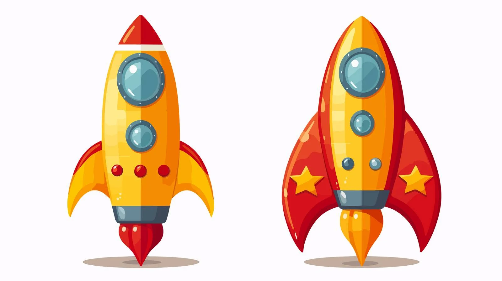 Premium Rocket Toy Cartoon Design — free download from Dotvec