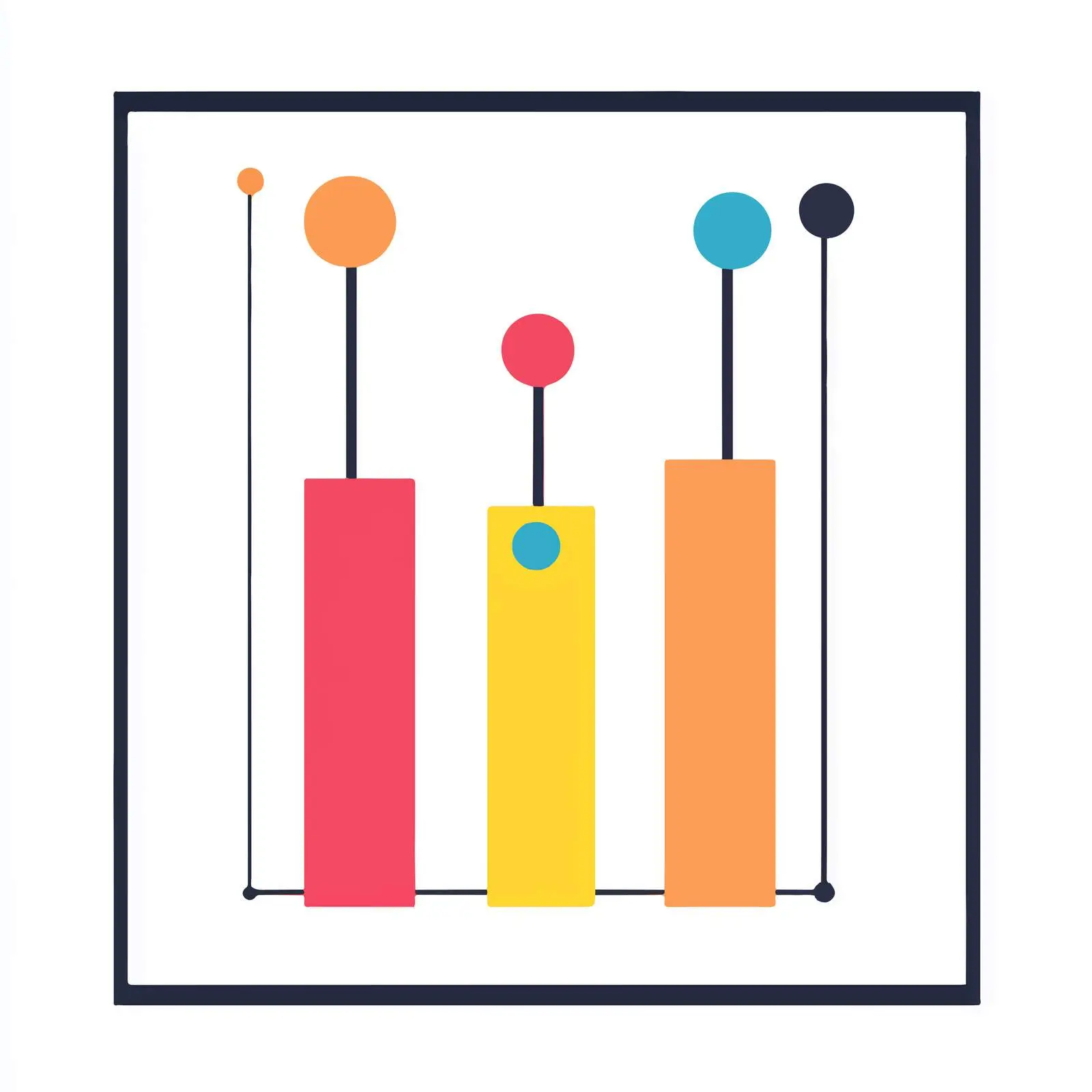 Rod Graph Cartoon Vector Illustration on White — free download from Dotvec