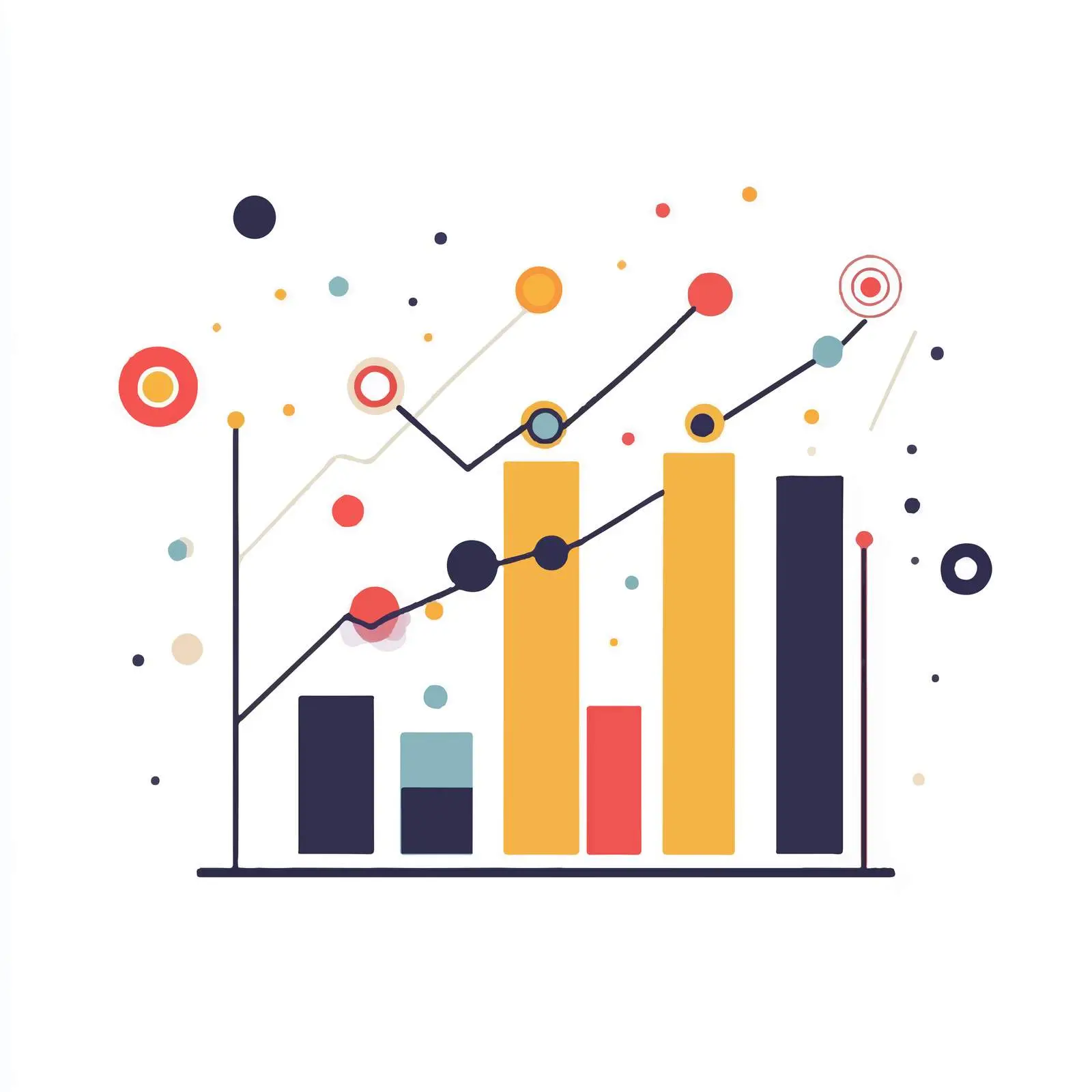 Rod Graph Cartoon Vector Illustration on White Background — free download from Dotvec