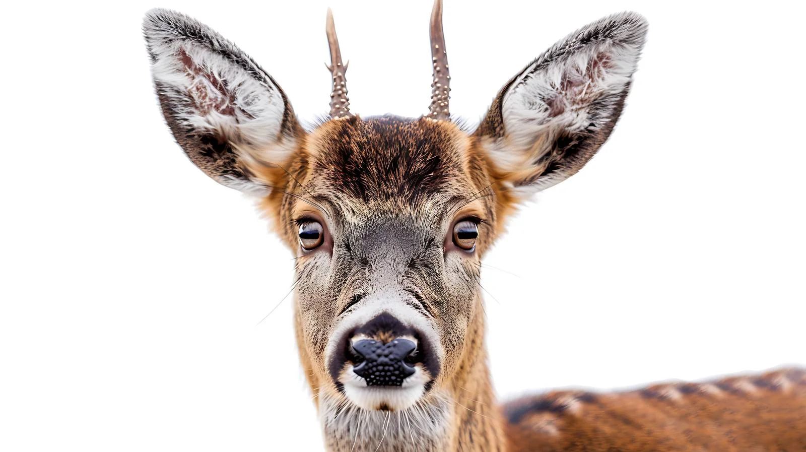Graceful Roe Deer on White Background — free download from Dotvec