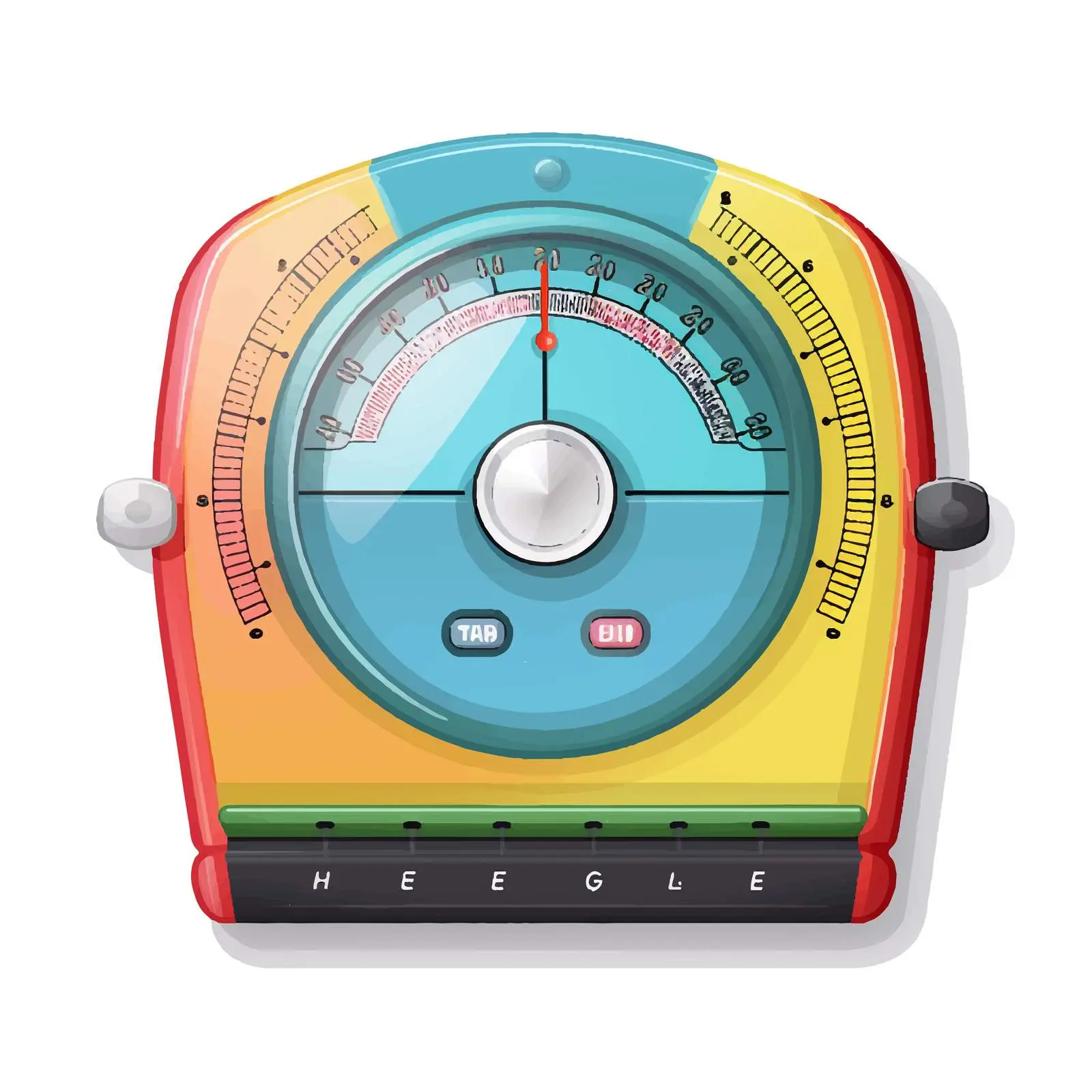 Roll Meter Vector Illustration on White Background — free download from Dotvec