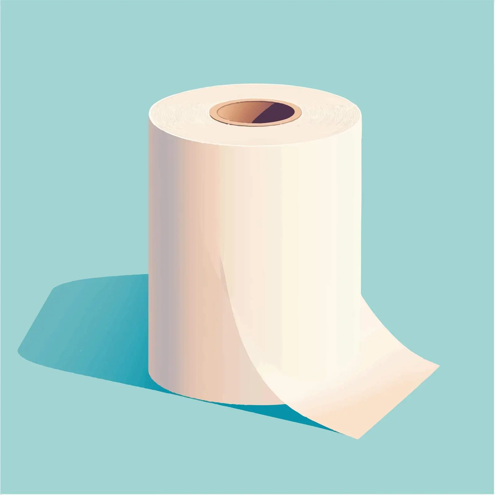 Flat Vector Illustration of Tissue Paper Roll — free download from Dotvec