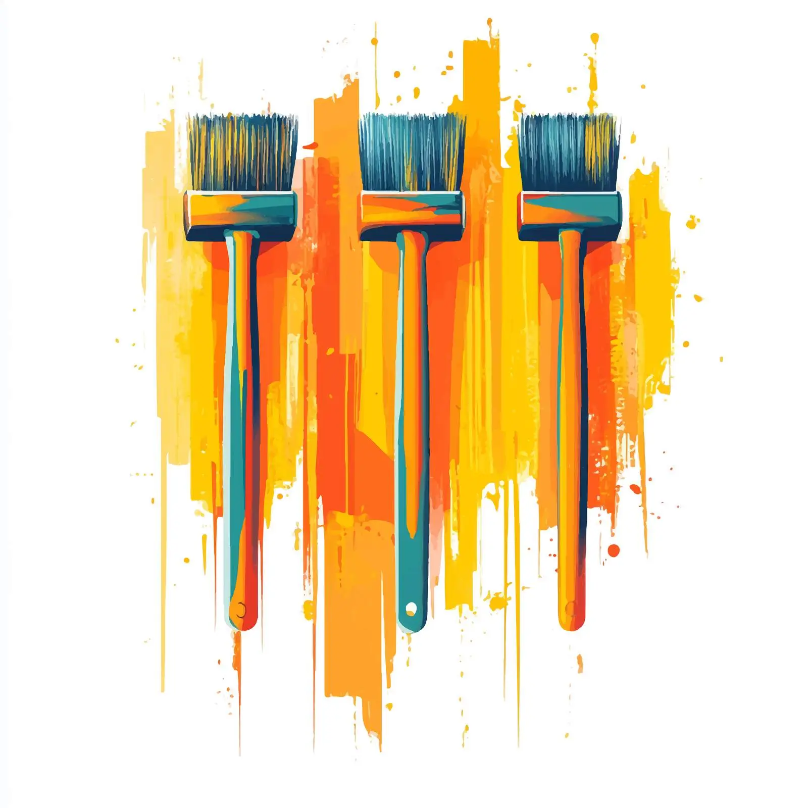 Abstract Vector Roller Brushes Design — free download from Dotvec