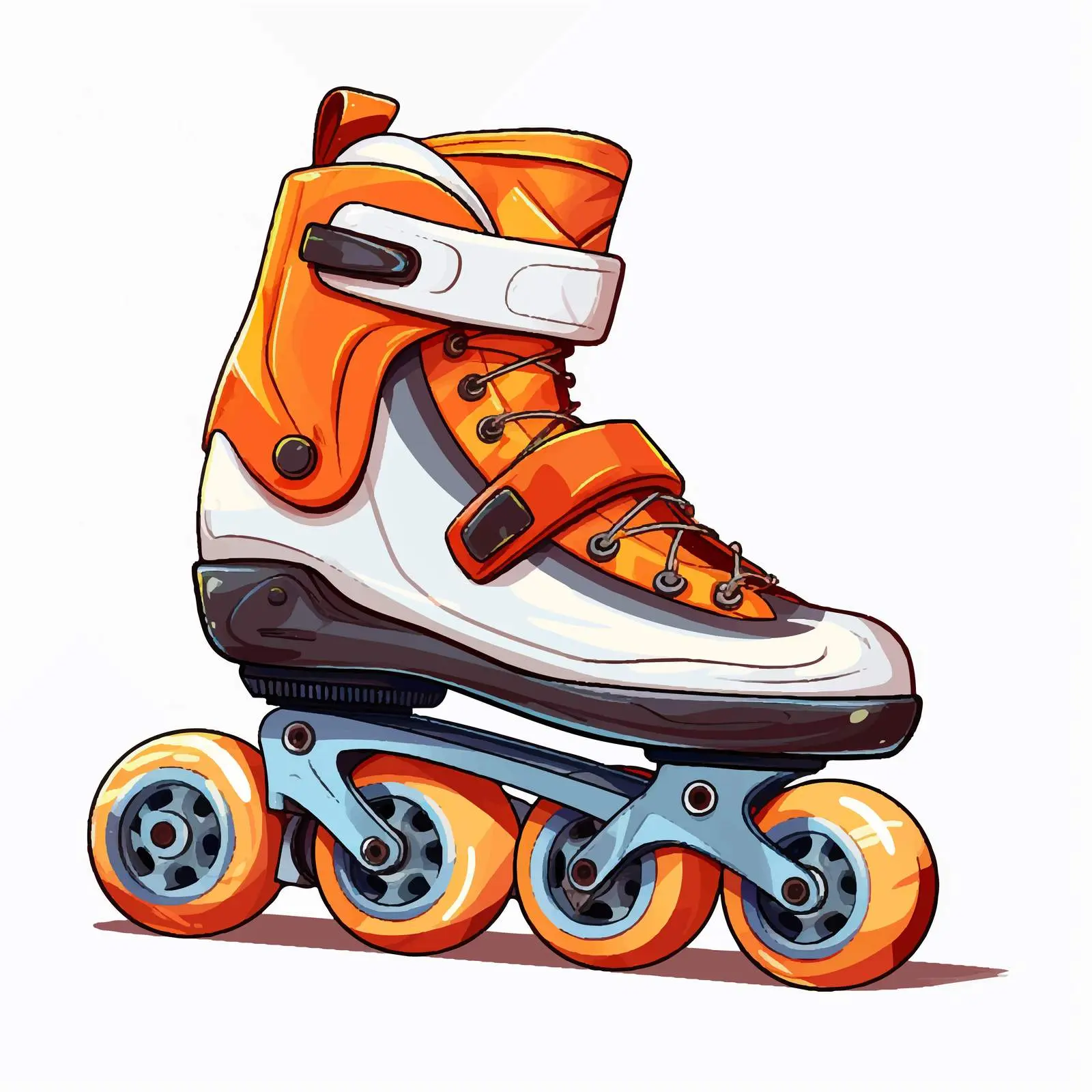 Roller Skates Vector Illustration on White Background — free download from Dotvec