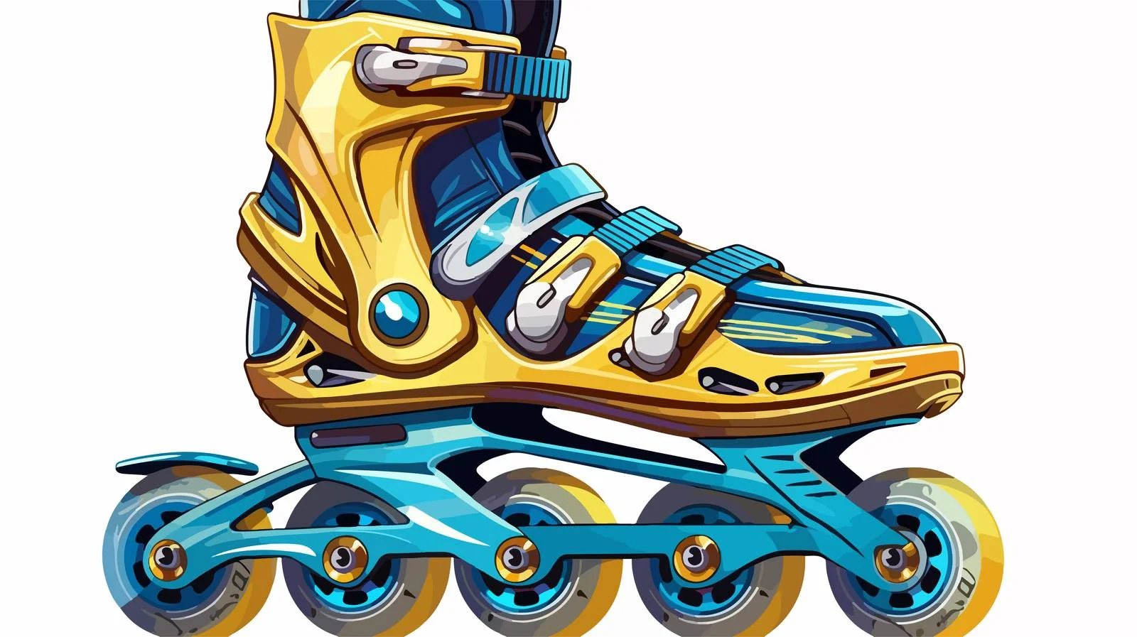 High-Quality Roller Blade Carto Design — free download from Dotvec