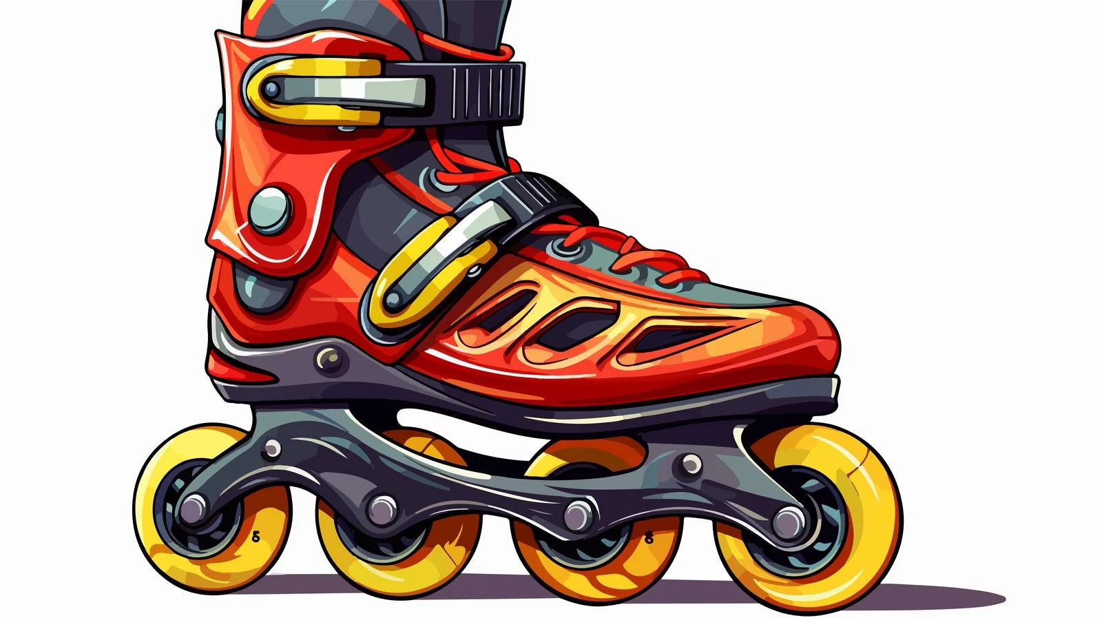 Premium Roller Blade Carto Design — free download from Dotvec