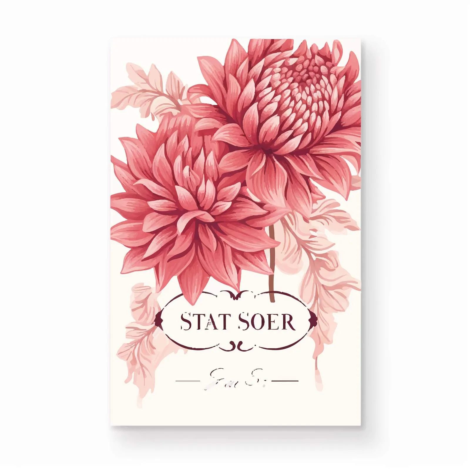 Romantic Floral Save the Date Template — free download from Dotvec