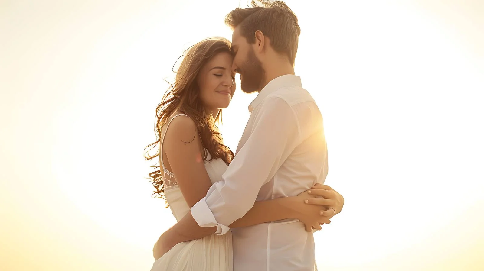 Romantic Embrace Against Sky — free download from Dotvec