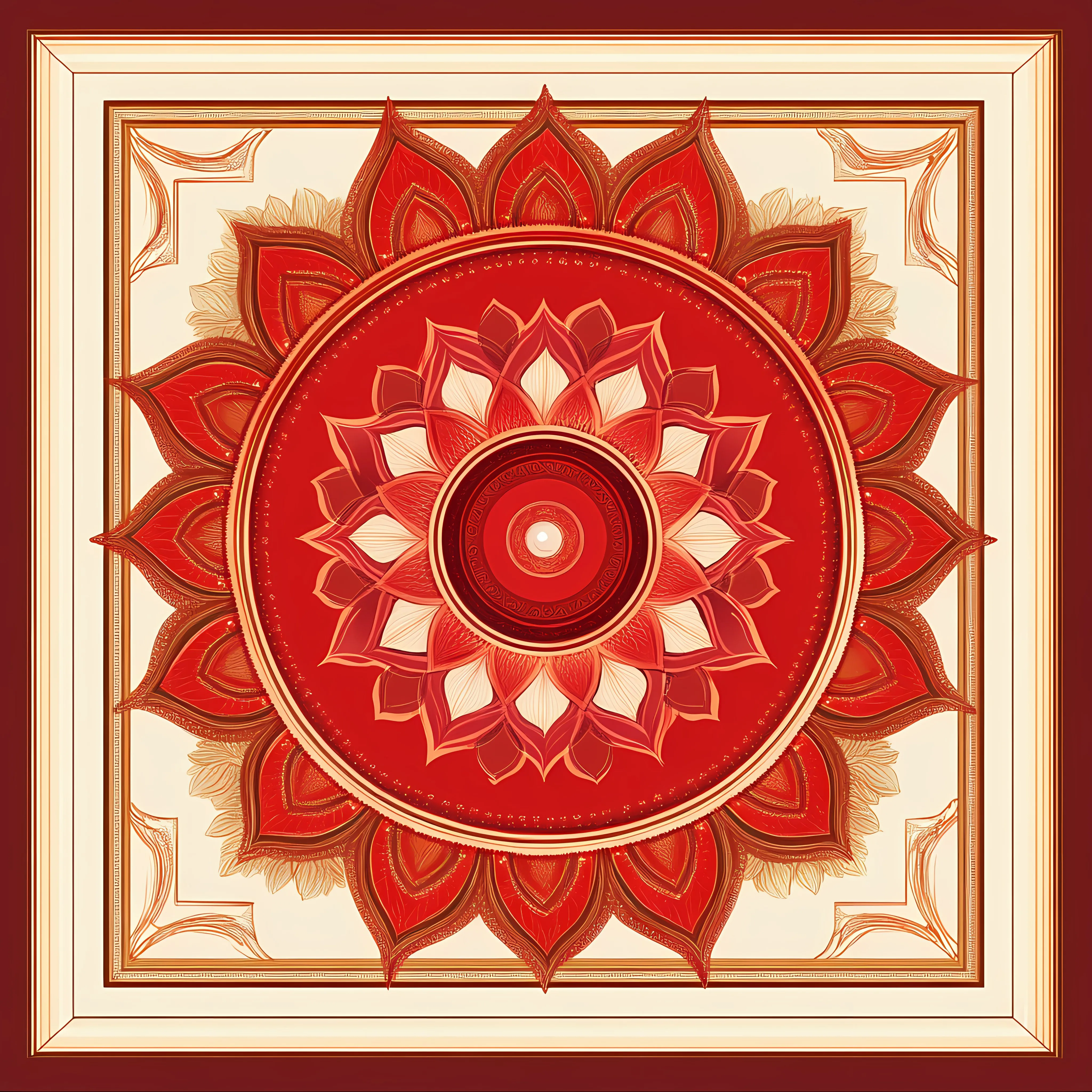 Muladhara First Chakra Mandala Vector Illustration — free download from Dotvec