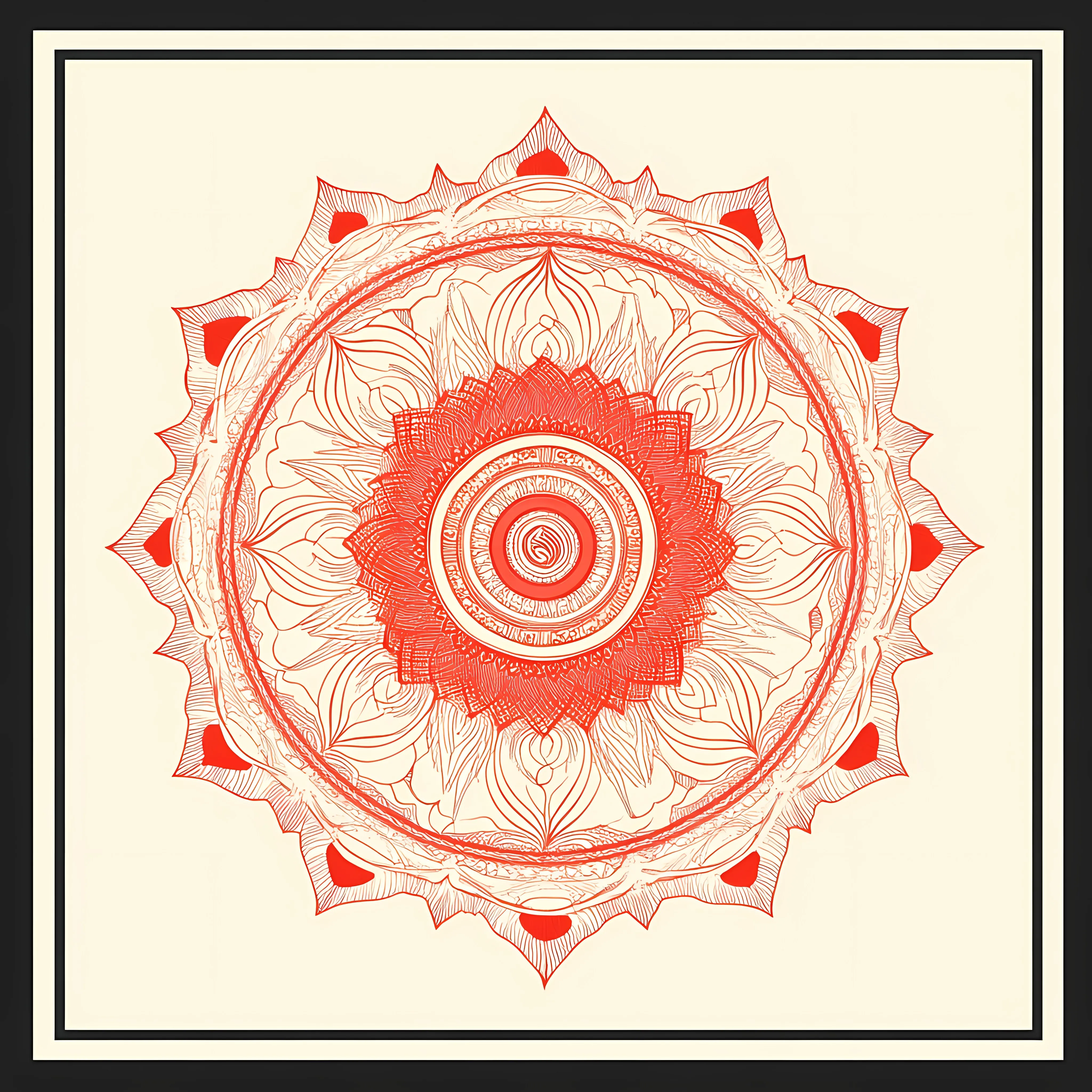 Muladhara Chakra Mandala Vector Illustration — free download from Dotvec