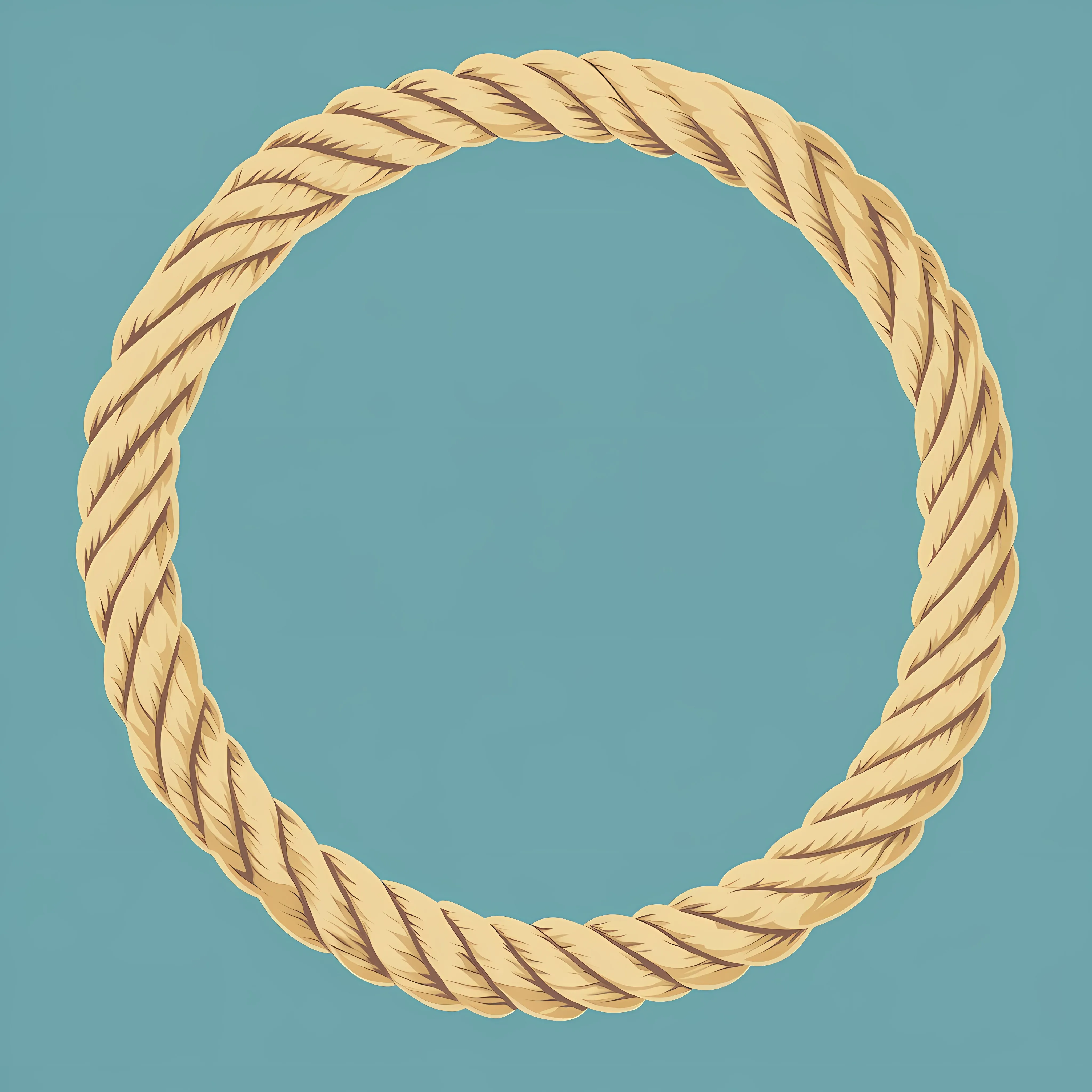 Rope Circle Vector Illustration in Frame — free download from Dotvec